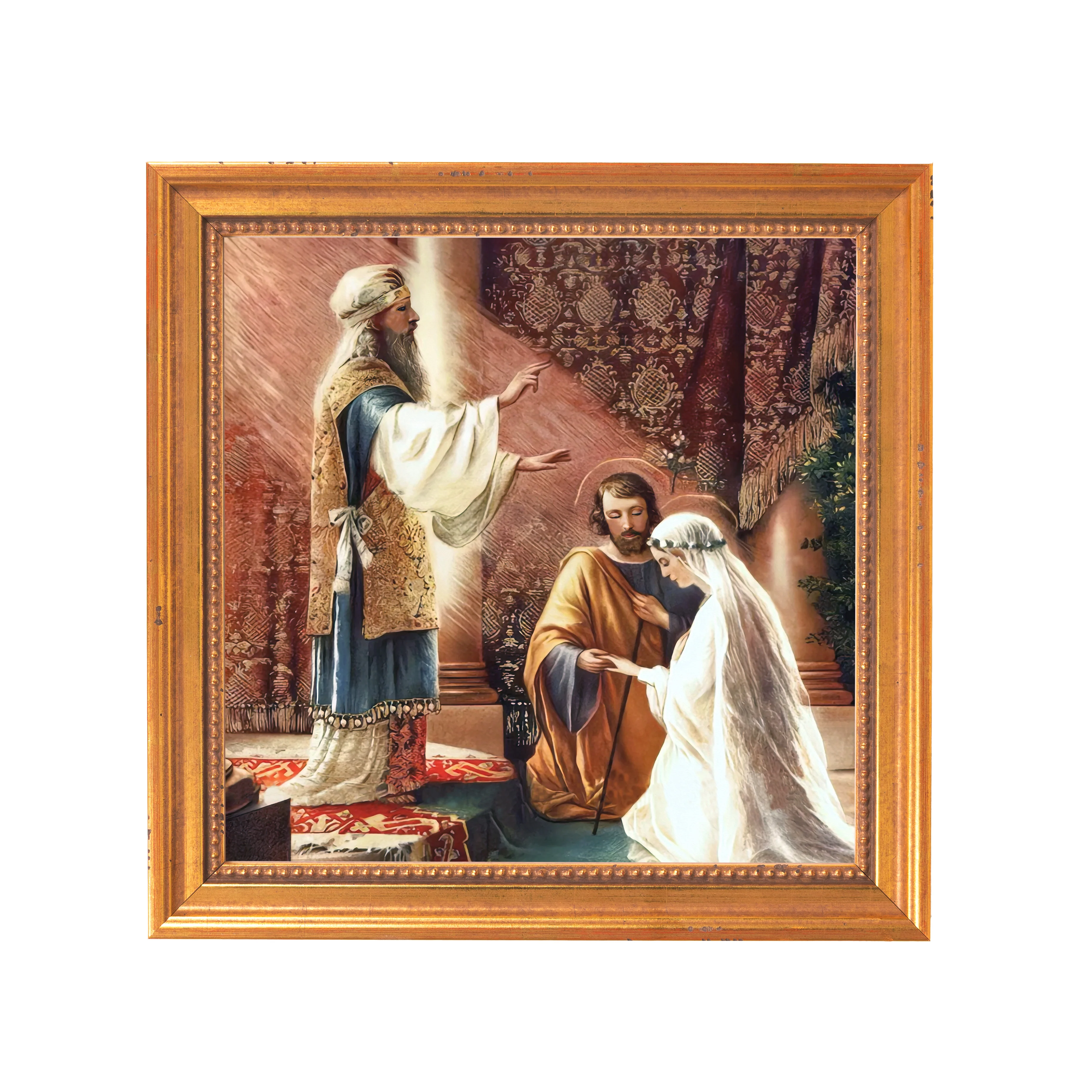 The Marriage of Mary & Joseph Framed Canvas - Sacred Mini Collection - Image 6