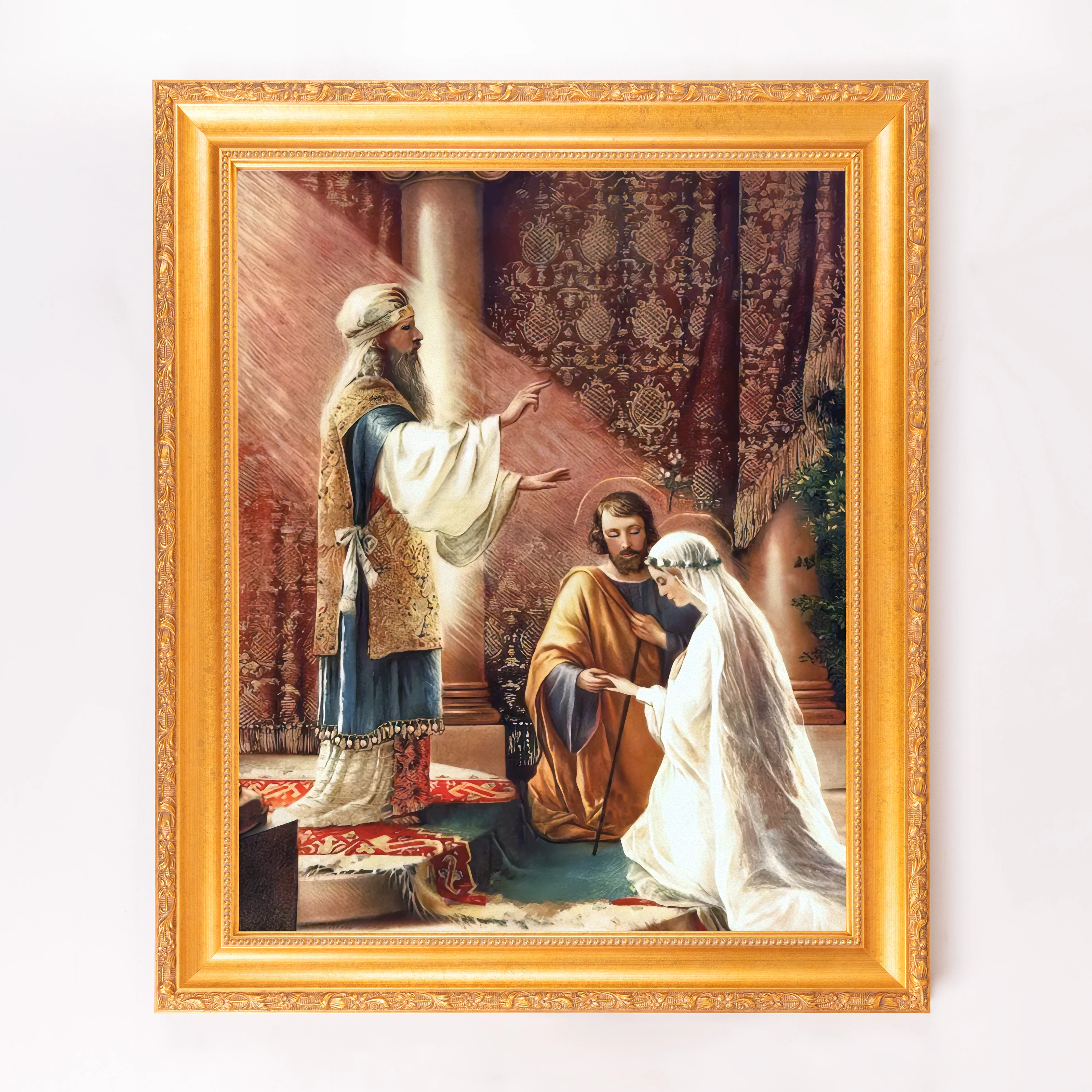 The Marriage of Mary & Joseph Framed Canvas - Sacred Signature Collection - Image 5