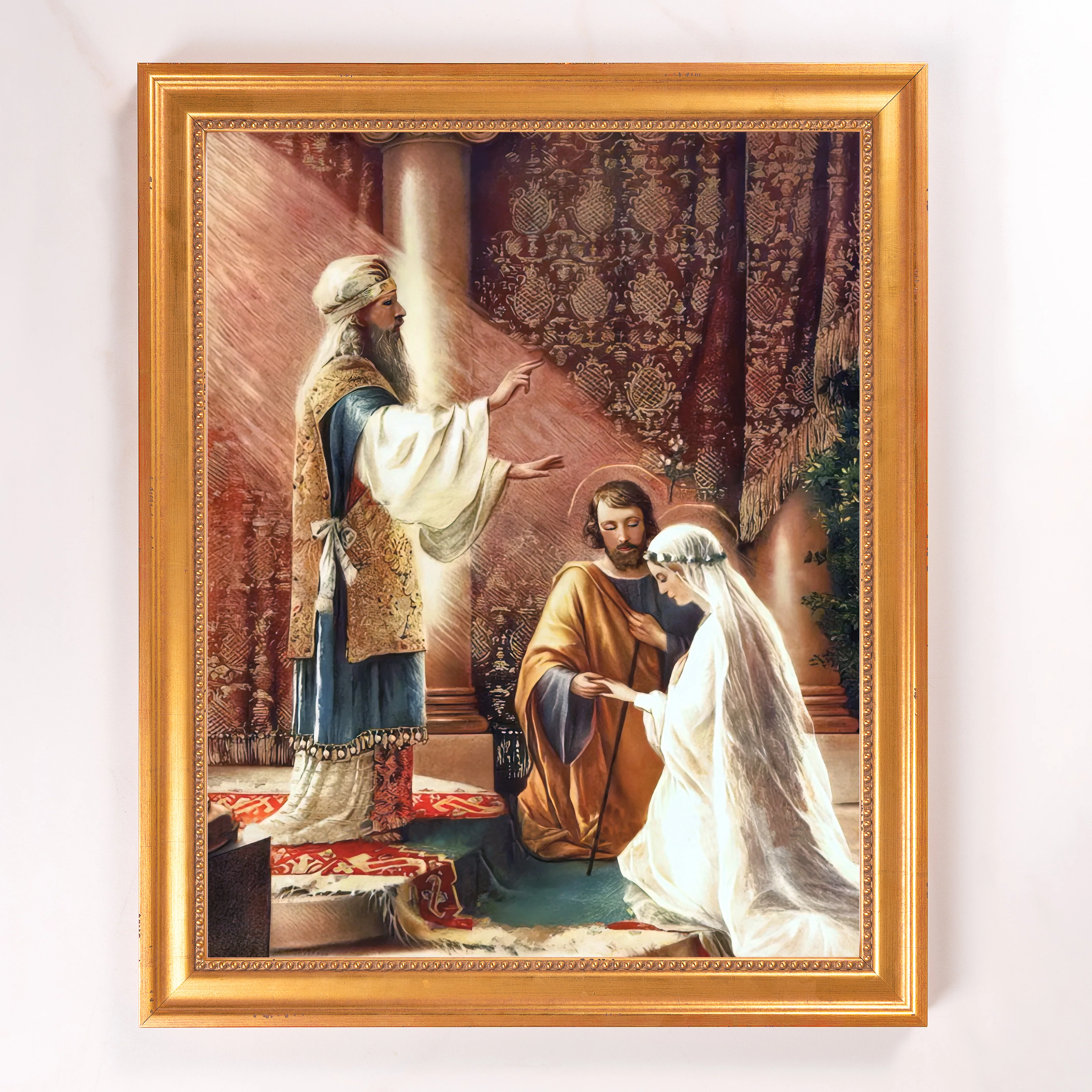 The Marriage of Mary & Joseph Framed Canvas - Sacred Signature Collection - Image 8