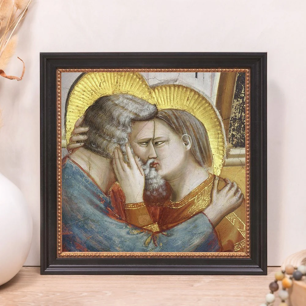 The Meeting at the Golden Gate of St. Joachim & St. Anne Framed Canvas - Sacred Mini Collection - Image 10