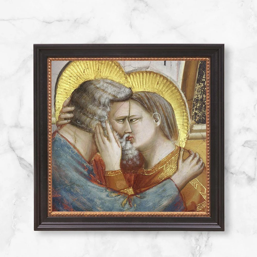 The Meeting at the Golden Gate of St. Joachim & St. Anne Framed Canvas - Sacred Mini Collection - Image 11
