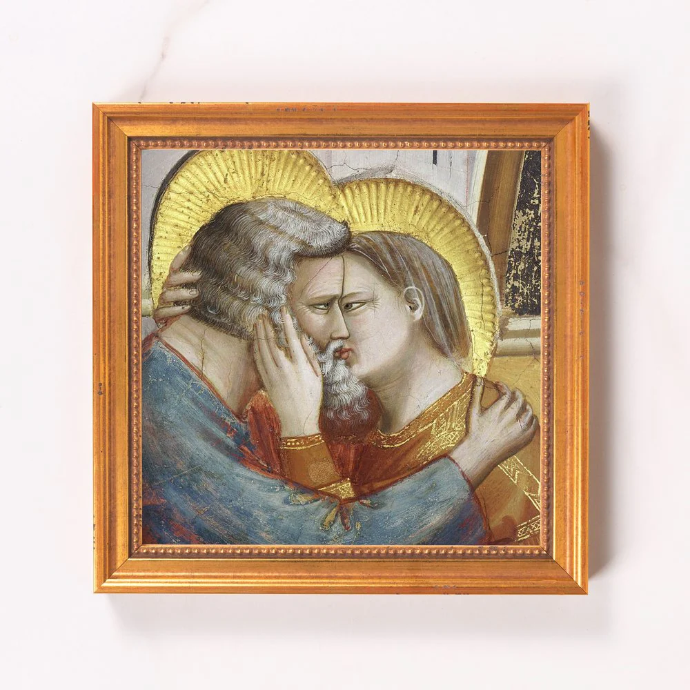The Meeting at the Golden Gate of St. Joachim & St. Anne Framed Canvas - Sacred Mini Collection - Image 6
