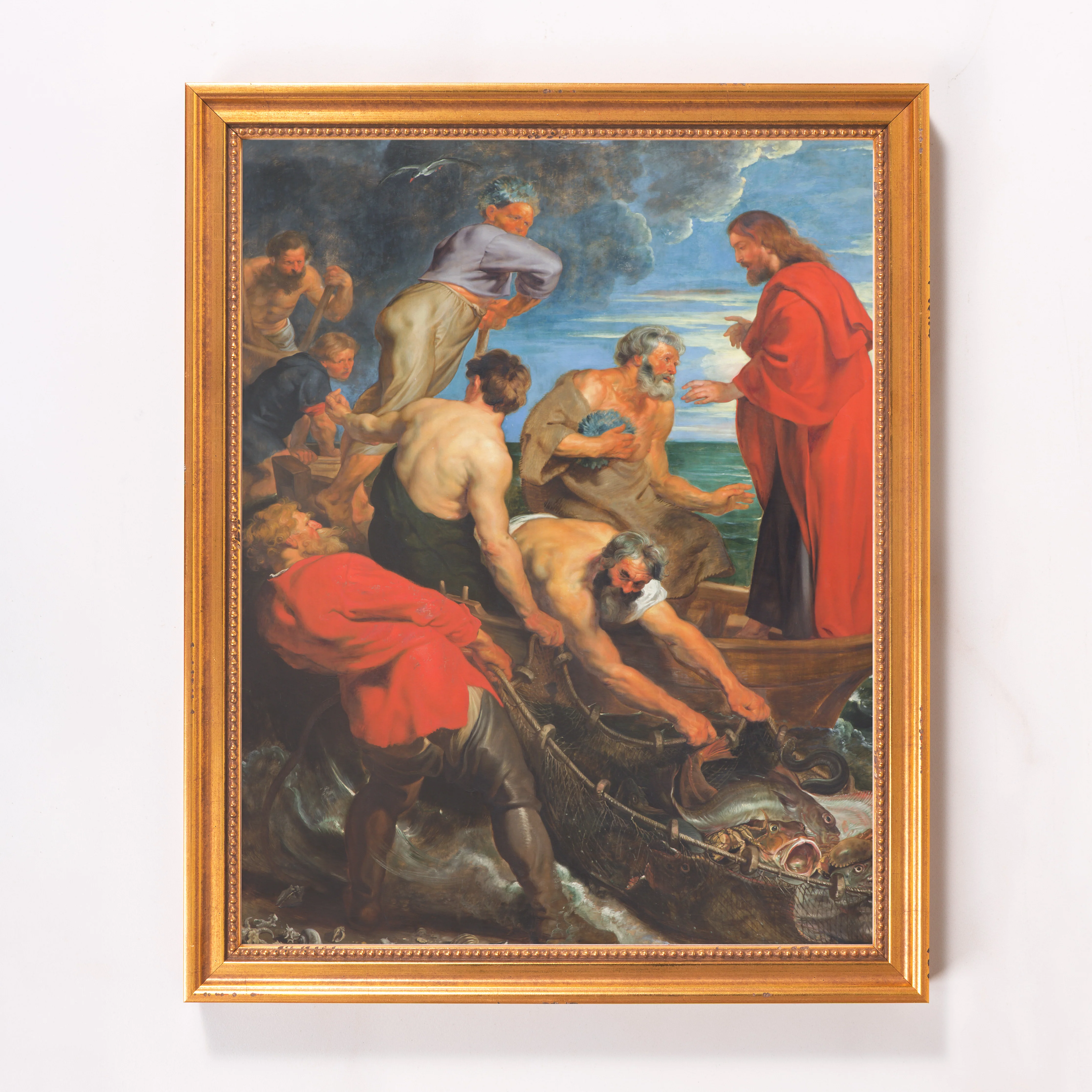 The Miraculous Draught of Fishes Framed Canvas - Sacred Classics Collection - Image 5