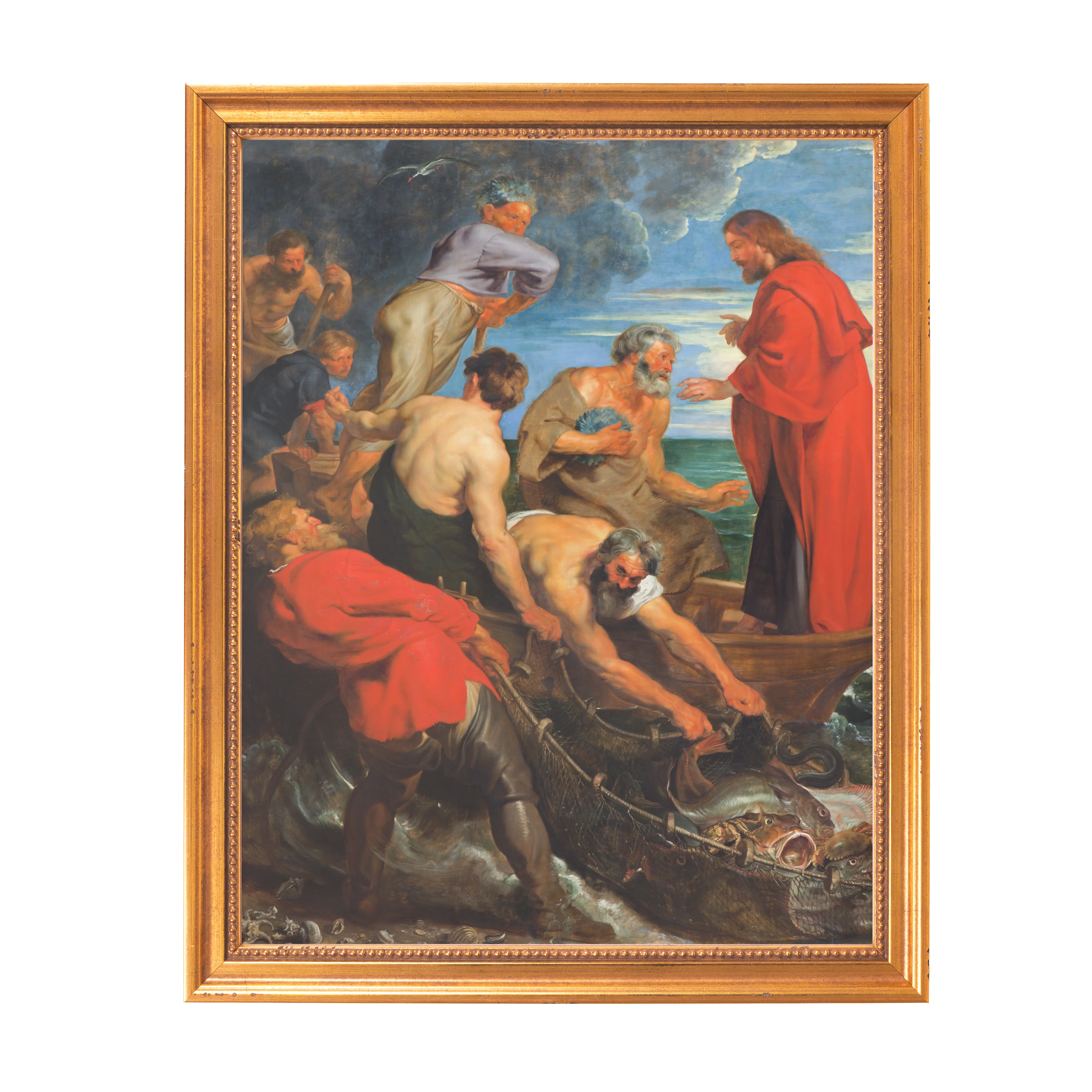 The Miraculous Draught of Fishes Framed Canvas - Sacred Classics Collection - Image 6