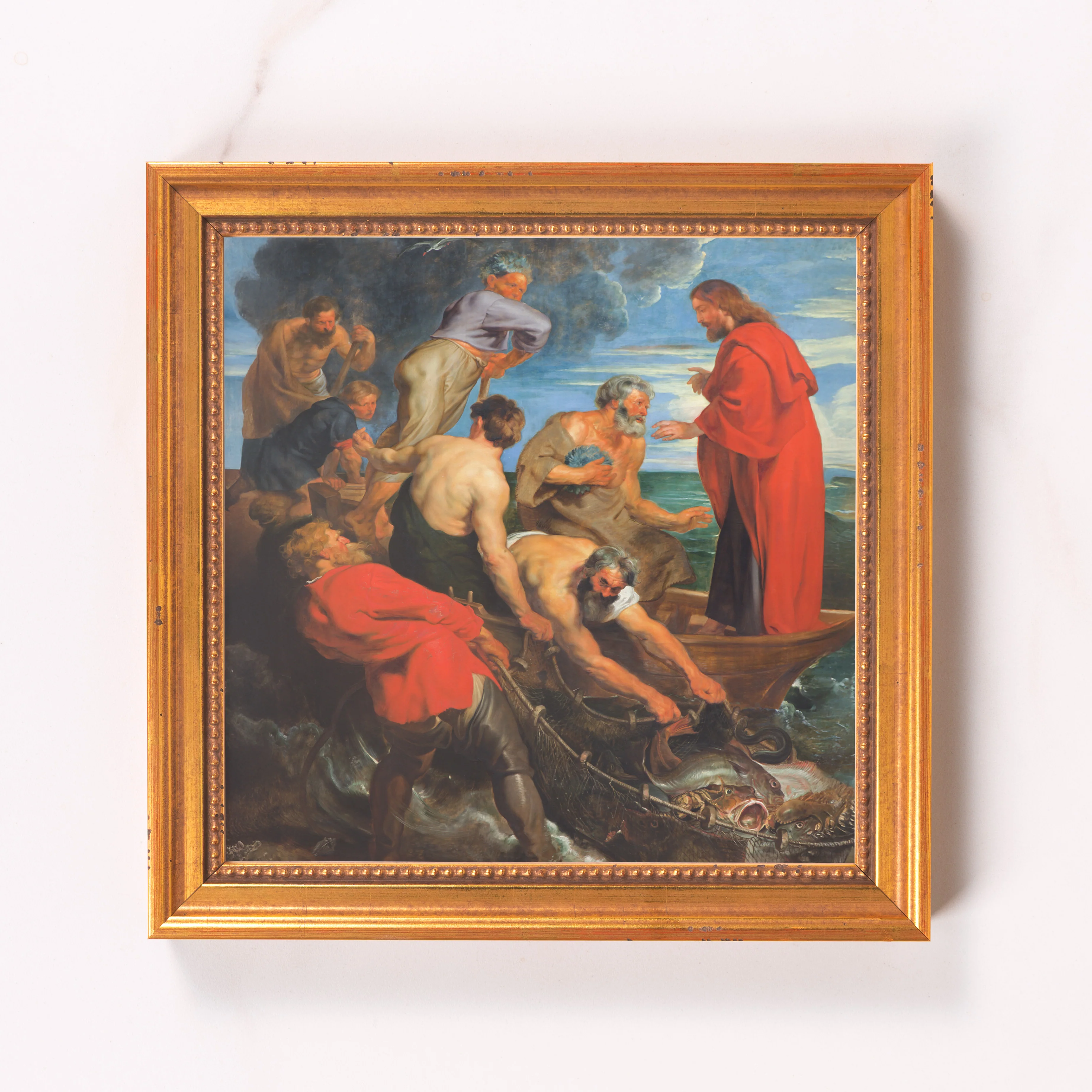 The Miraculous Draught of Fishes Framed Canvas - Sacred Mini Collection - Image 6