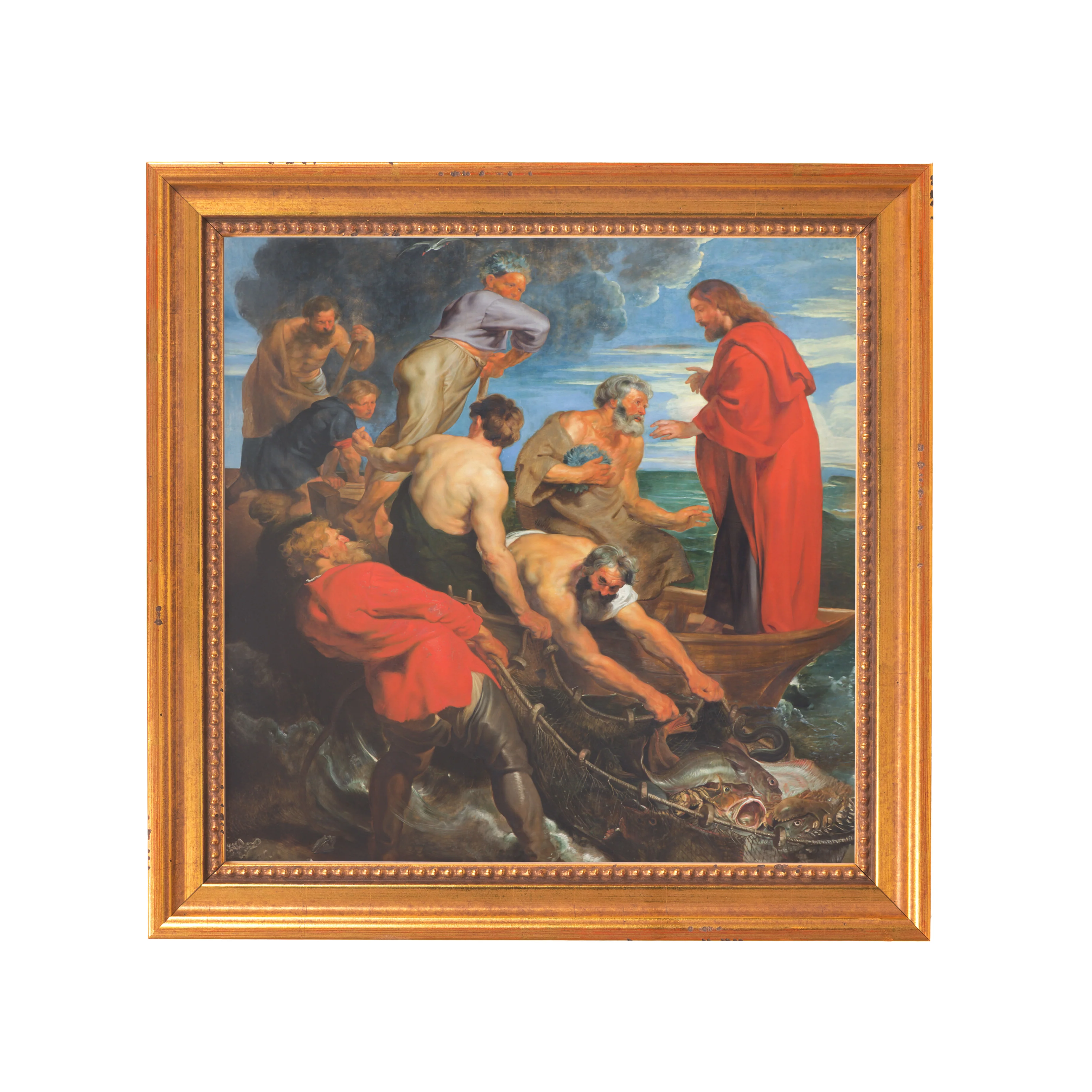 The Miraculous Draught of Fishes Framed Canvas - Sacred Mini Collection - Image 7