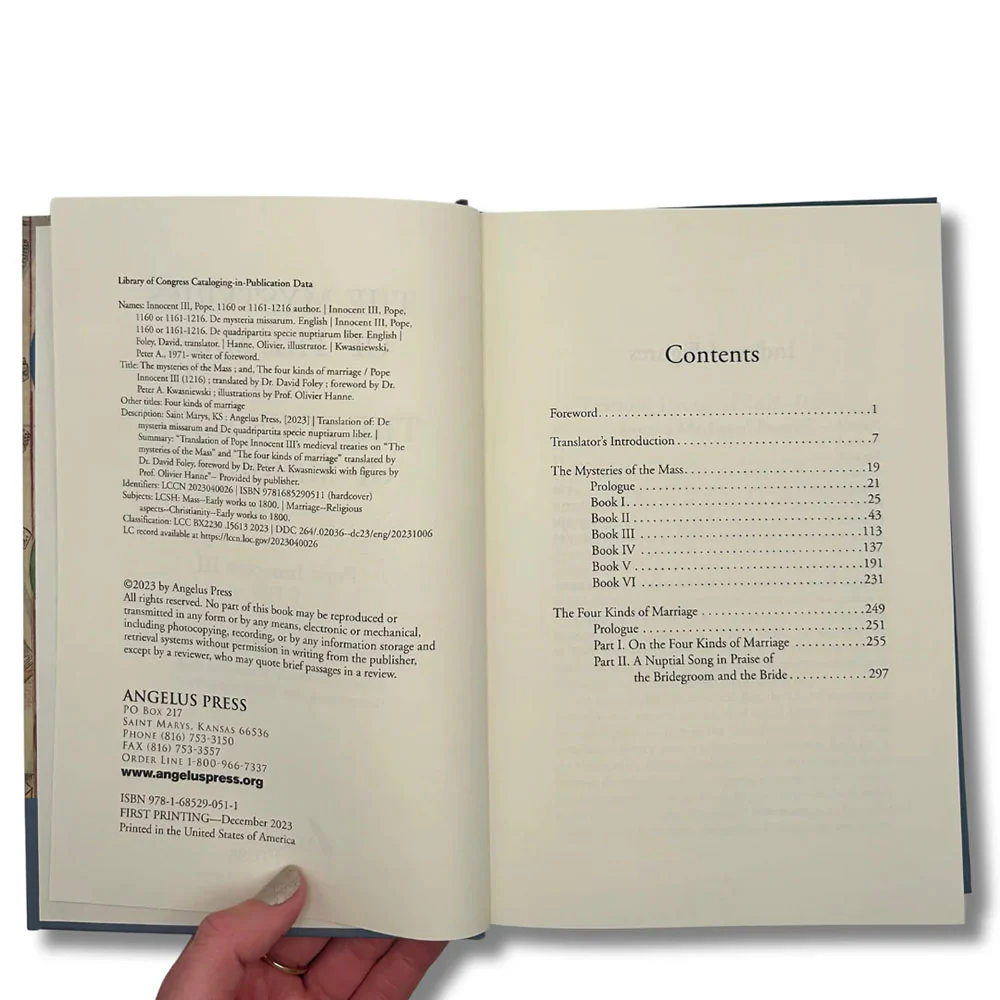 The Mysteries of the Mass & The Four Kinds of Marriage - Treatises of Pope Innocent III - Image 4