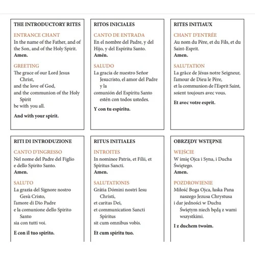 The Order of Mass in Nine Languages - Image 2