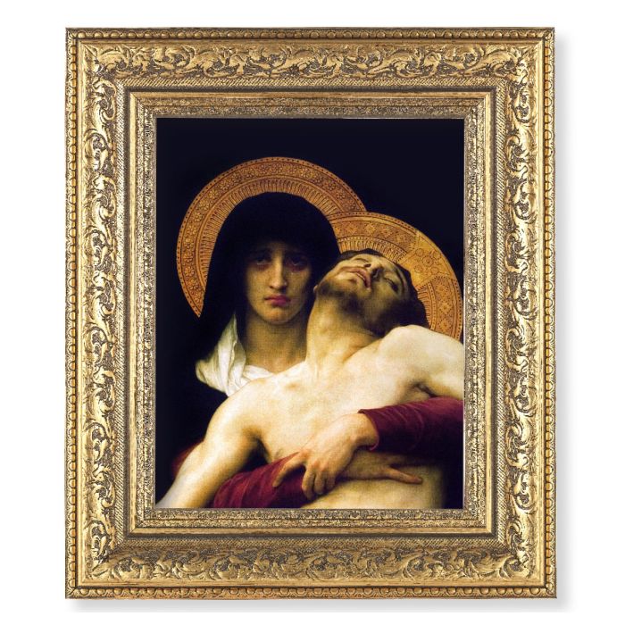 The Pieta Gold-Leaf Antique Framed Art
