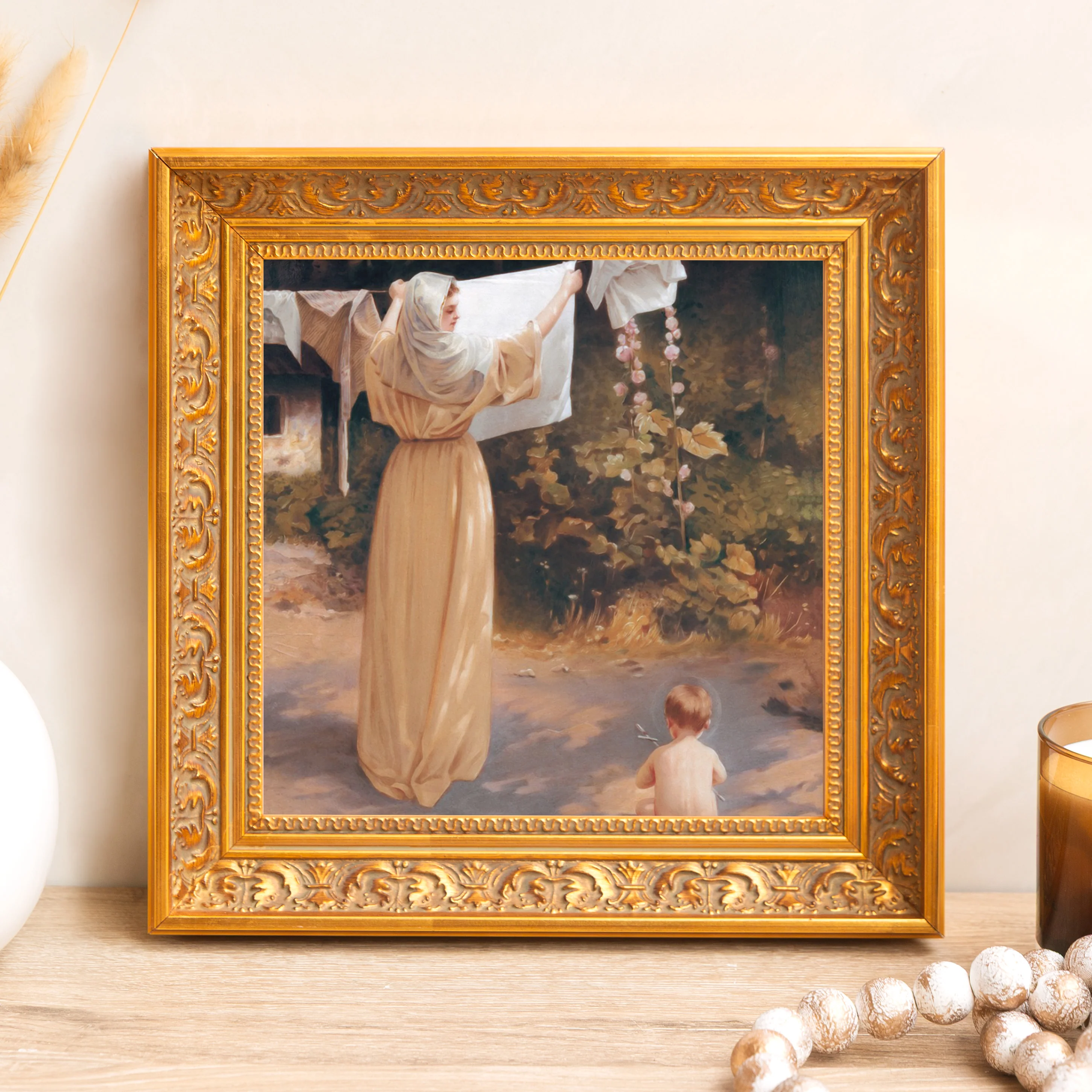 The Polish Madonna Framed Canvas - Sacred Mini Collection