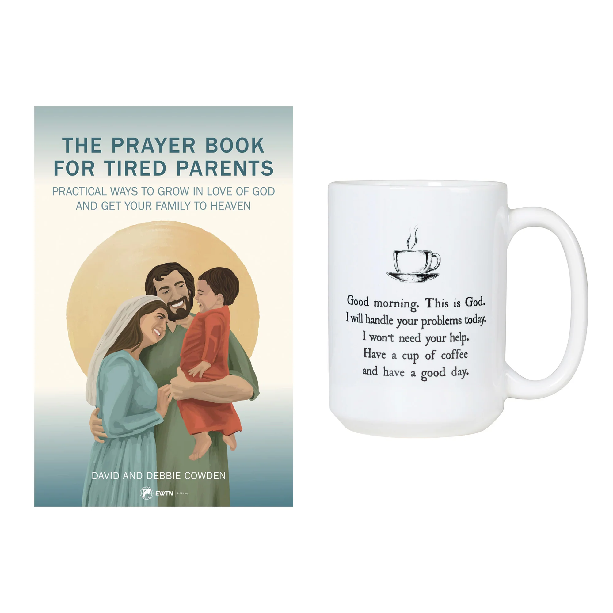 The Prayer Book for Tired Parents & Good Morning from God Coffee Mug Set - Image 2