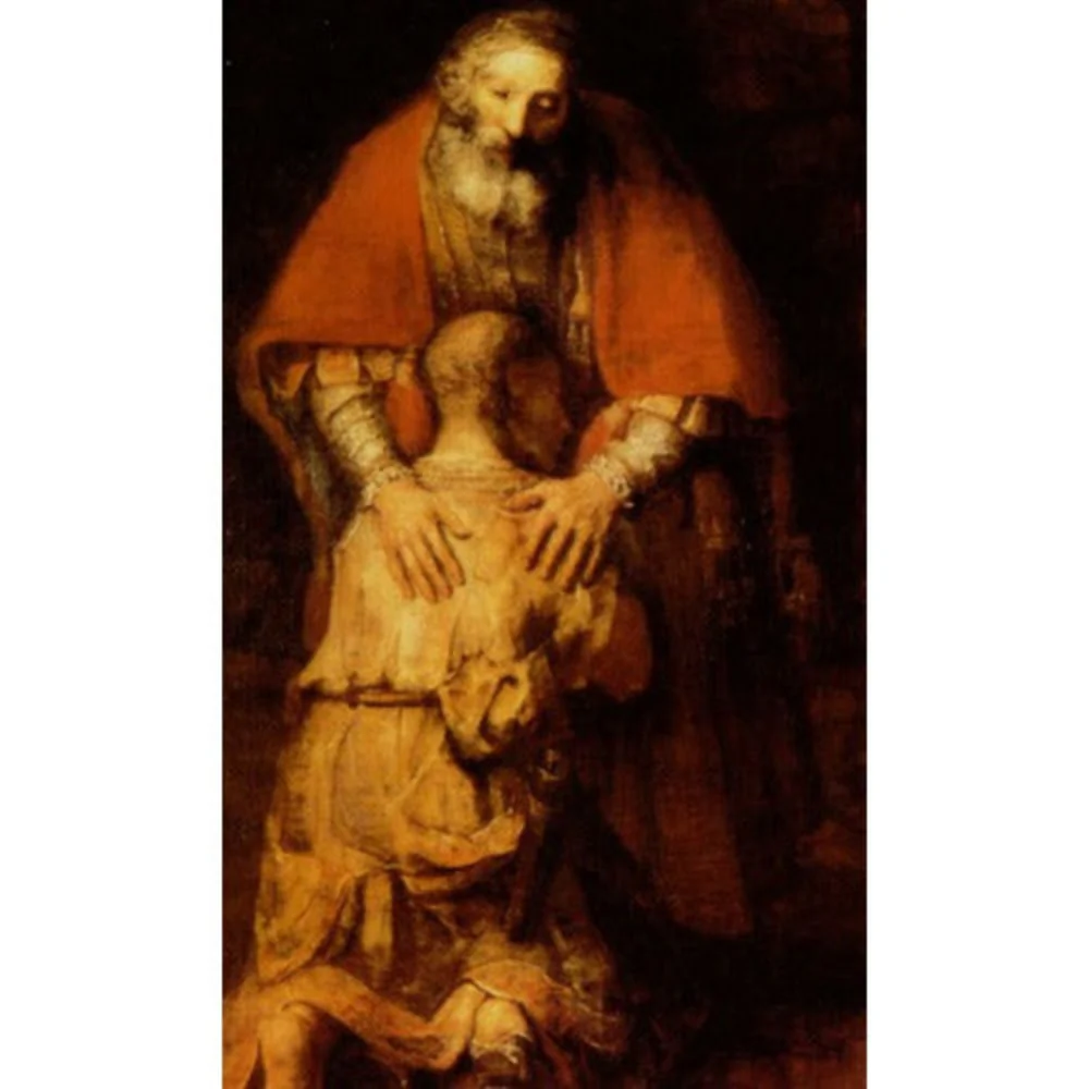 Laminated The Return of the Prodigal Son Personalized Prayer Card (Priced Per Card)