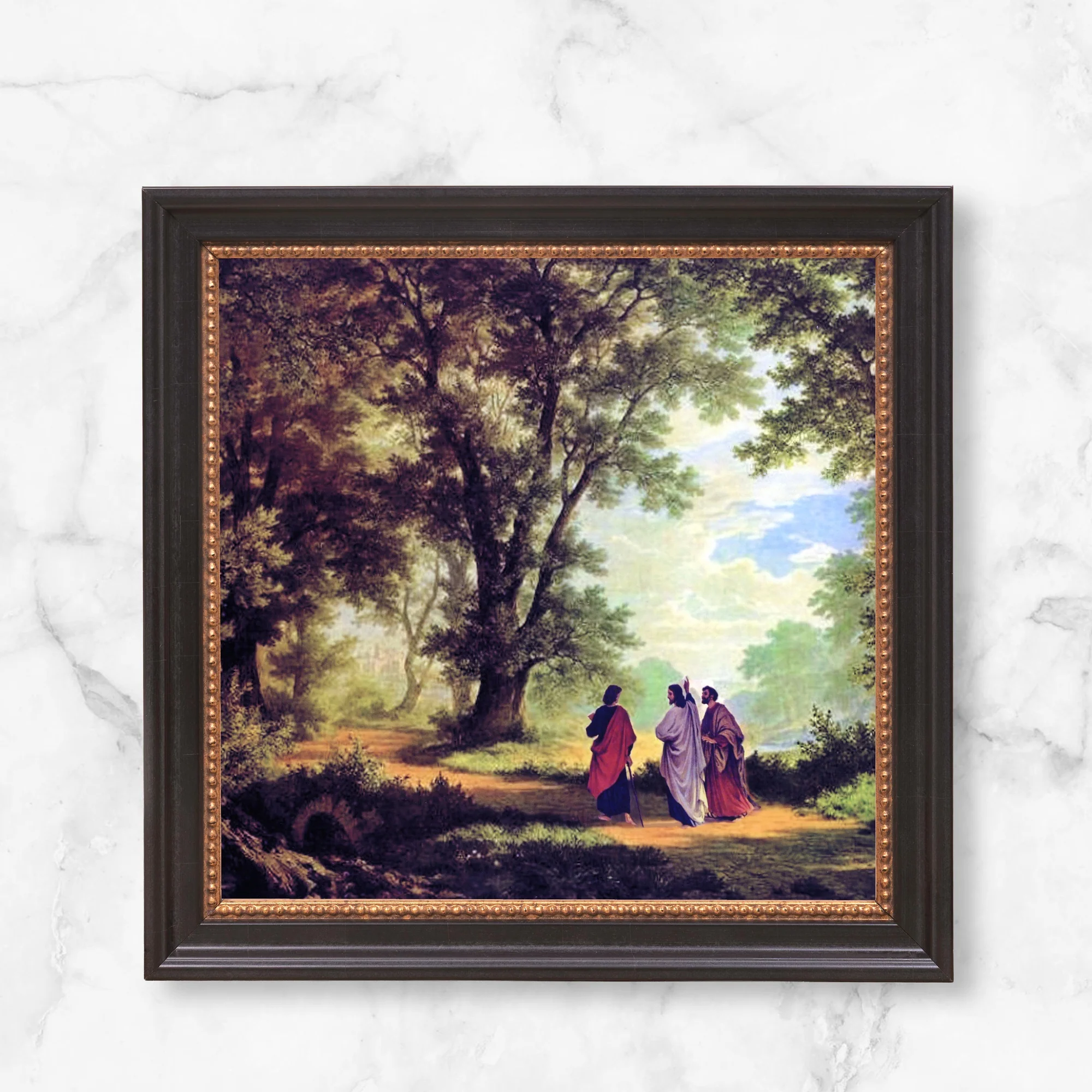The Road to Emmaus Framed Canvas - Sacred Mini Collection - Image 10