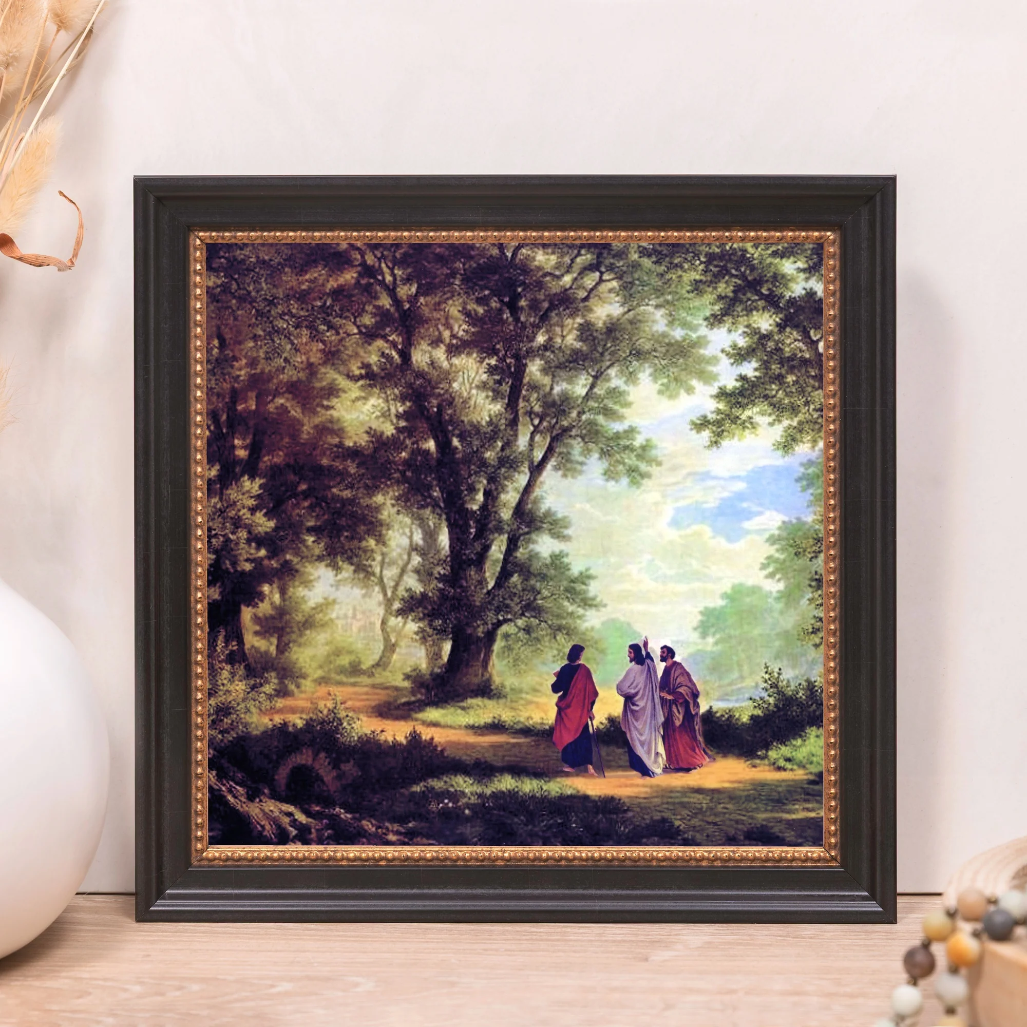 The Road to Emmaus Framed Canvas - Sacred Mini Collection - Image 9