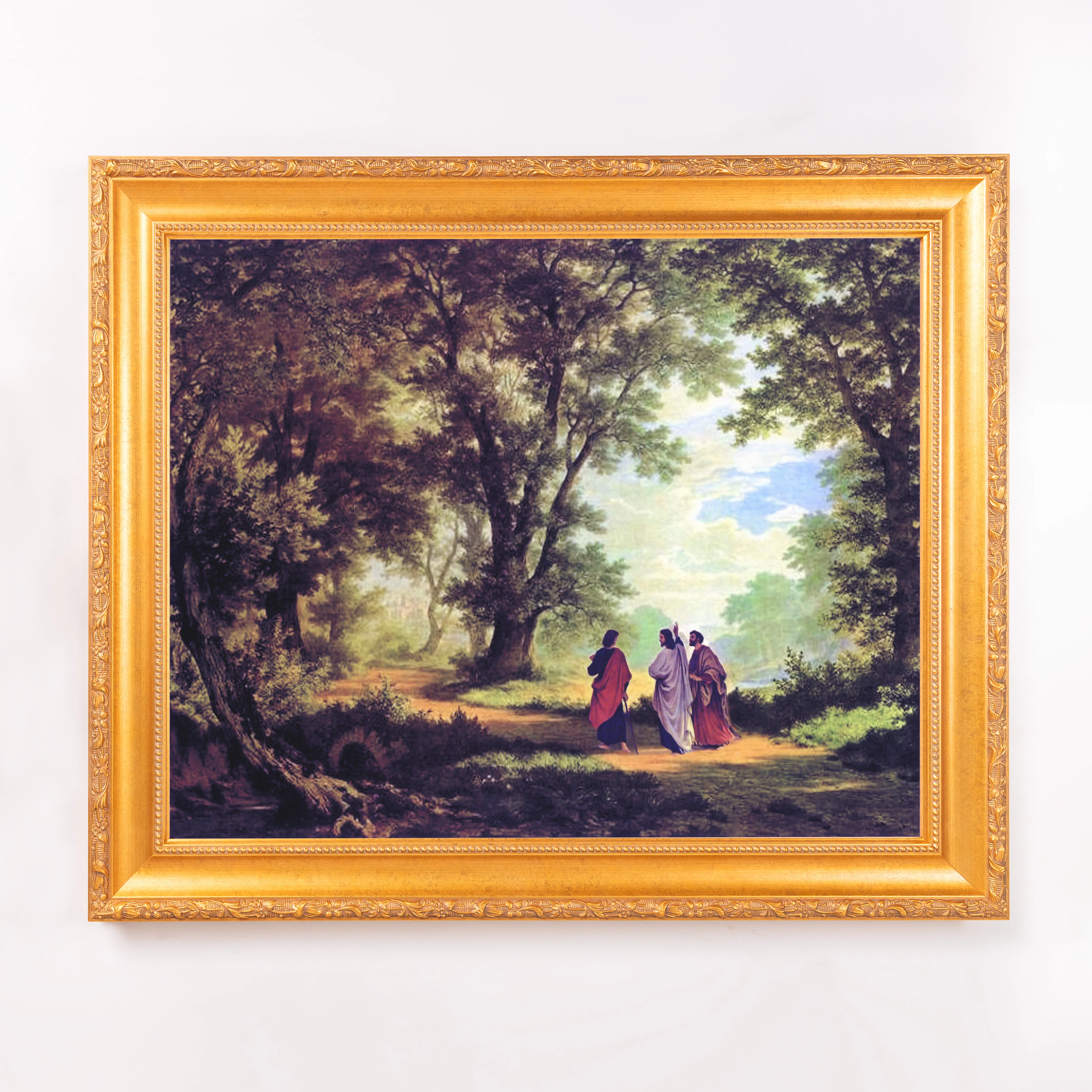 The Road to Emmaus Framed Canvas - Sacred Signature Collection - Image 7