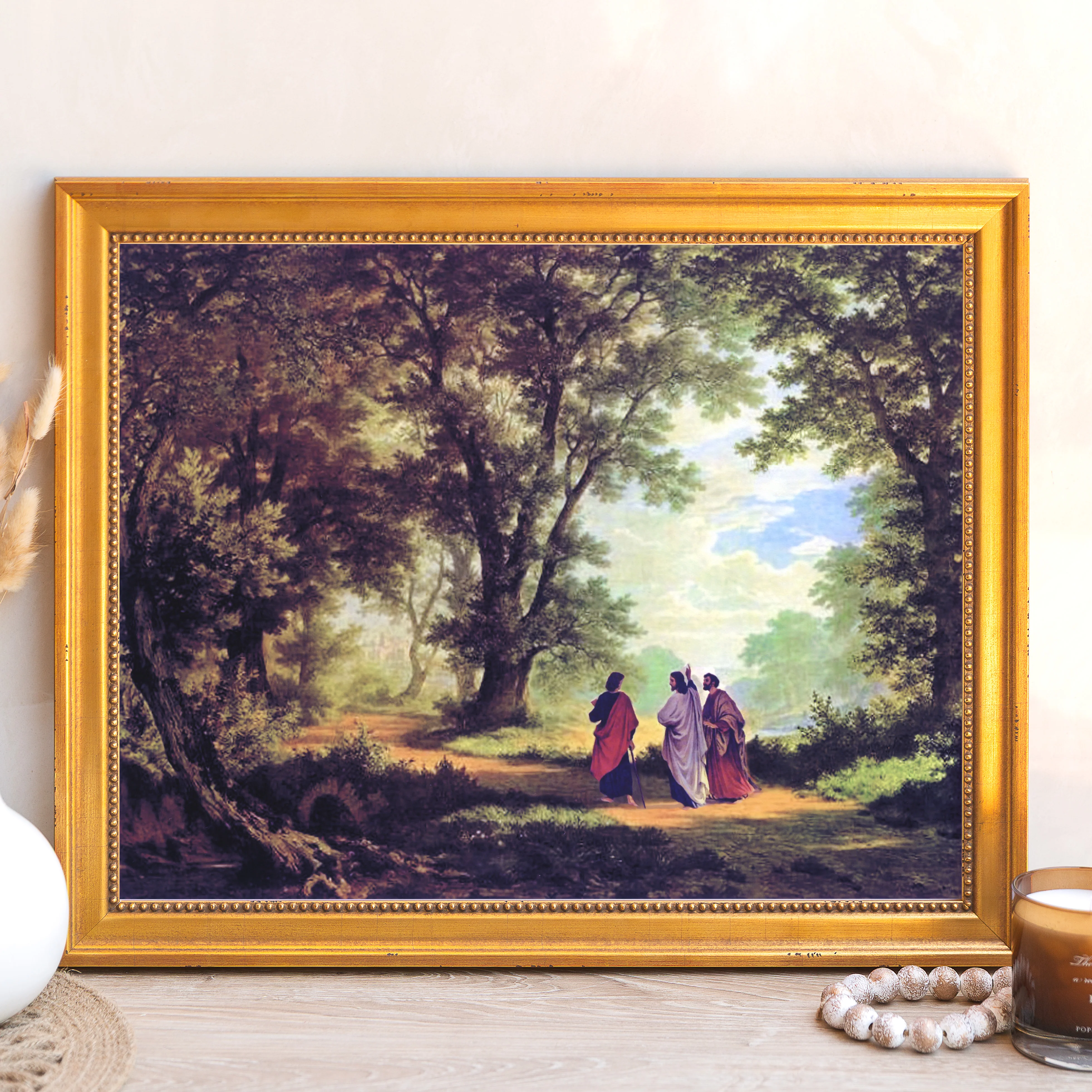 The Road to Emmaus Framed Canvas - Sacred Signature Collection - Image 9