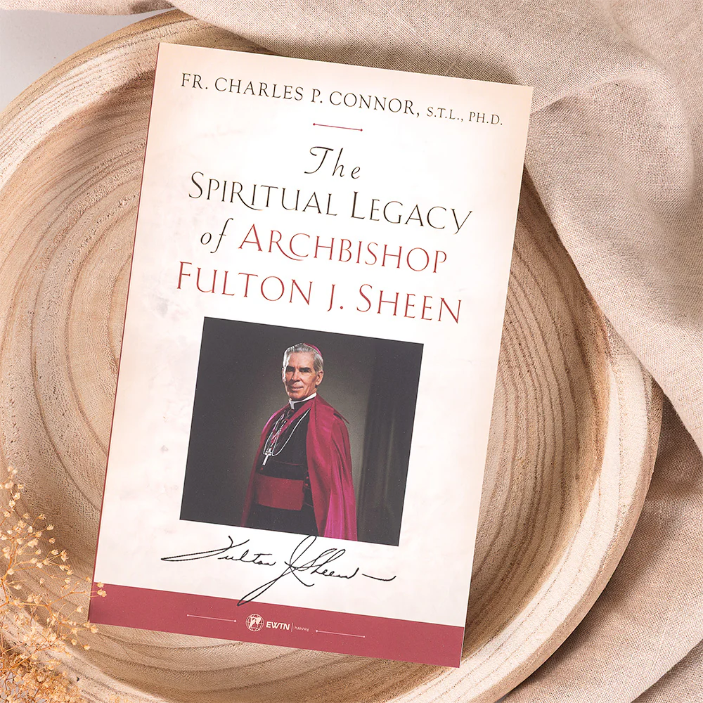 The Spiritual Legacy of Archbishop Fulton J. Sheen Book & World Mission Rosary & Cross Box Gift Set - Image 2