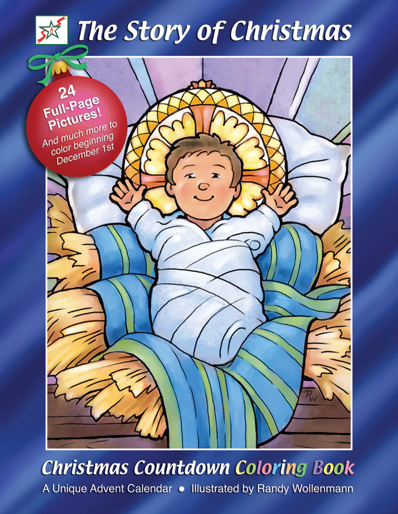 The Story of Christmas Countdown Coloring Book