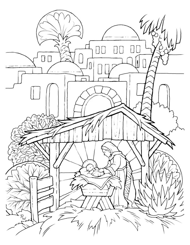 The Story of Christmas Countdown Coloring Book - Image 2