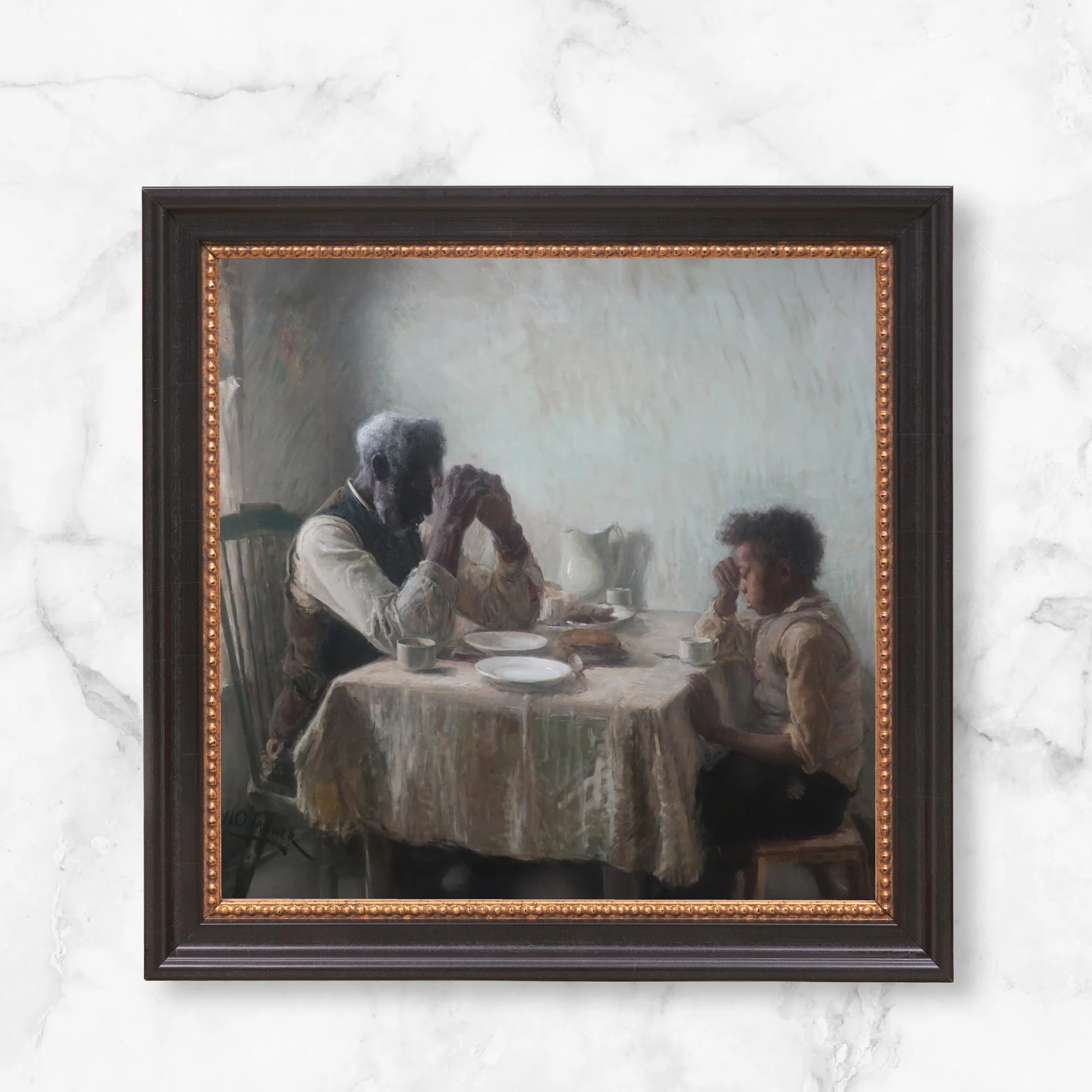 The Thankful Poor Framed Canvas - Sacred Mini Collection - Image 6