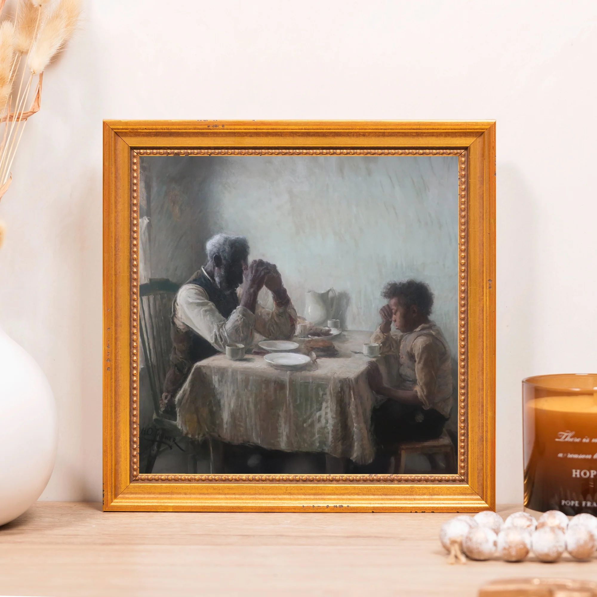 The Thankful Poor Framed Canvas - Sacred Mini Collection - Image 8