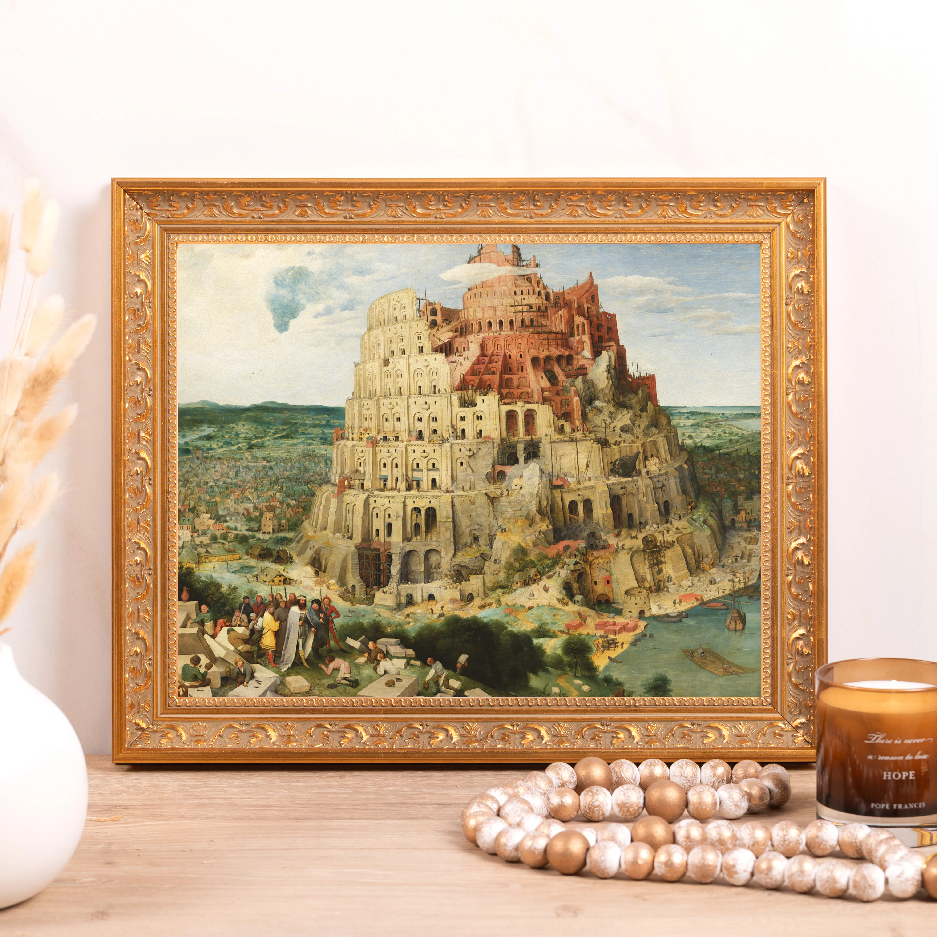 The Tower of Babel Framed Canvas - Sacred Classics Collection