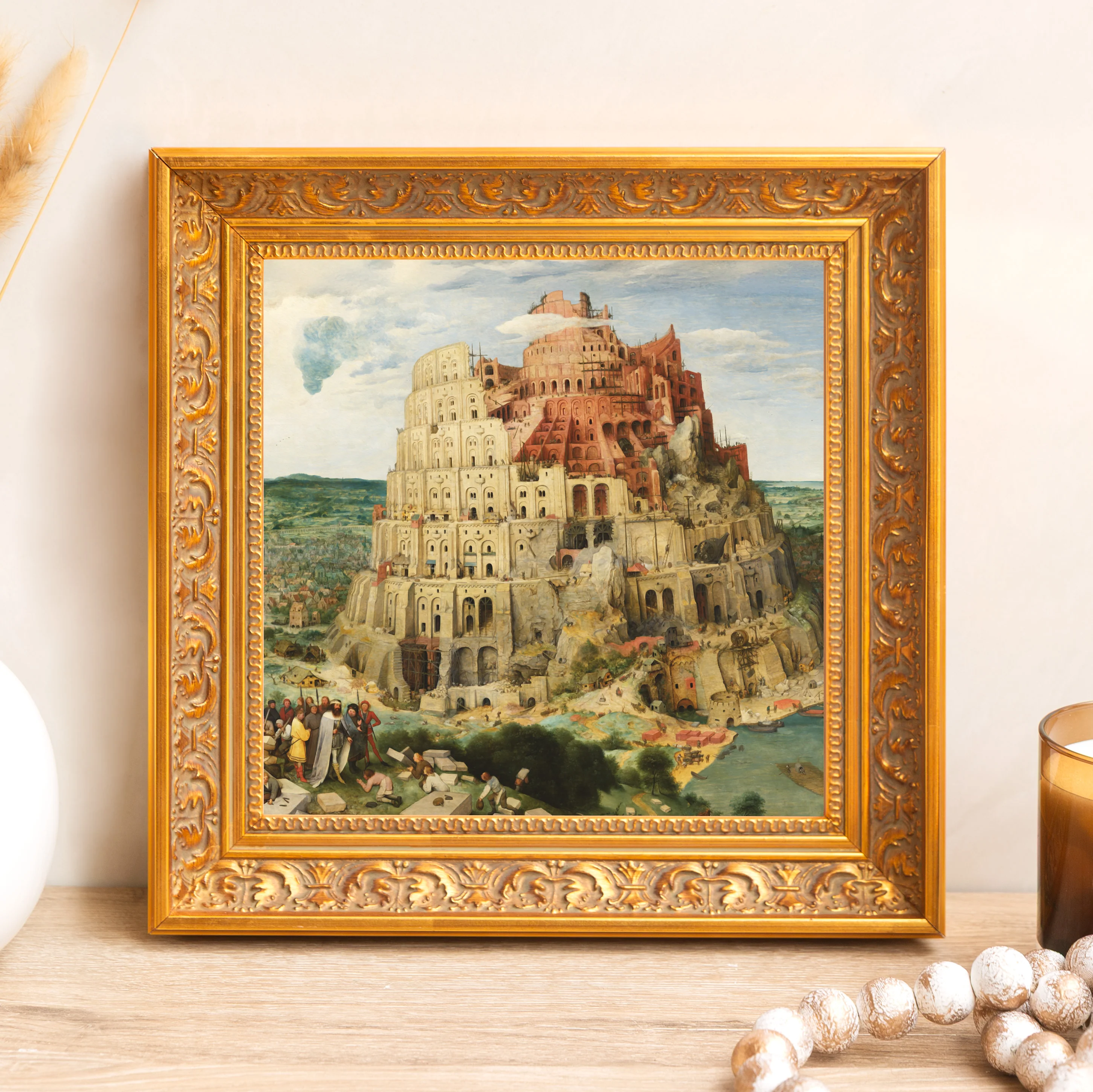 The Tower of Babel Framed Canvas - Sacred Mini Collection