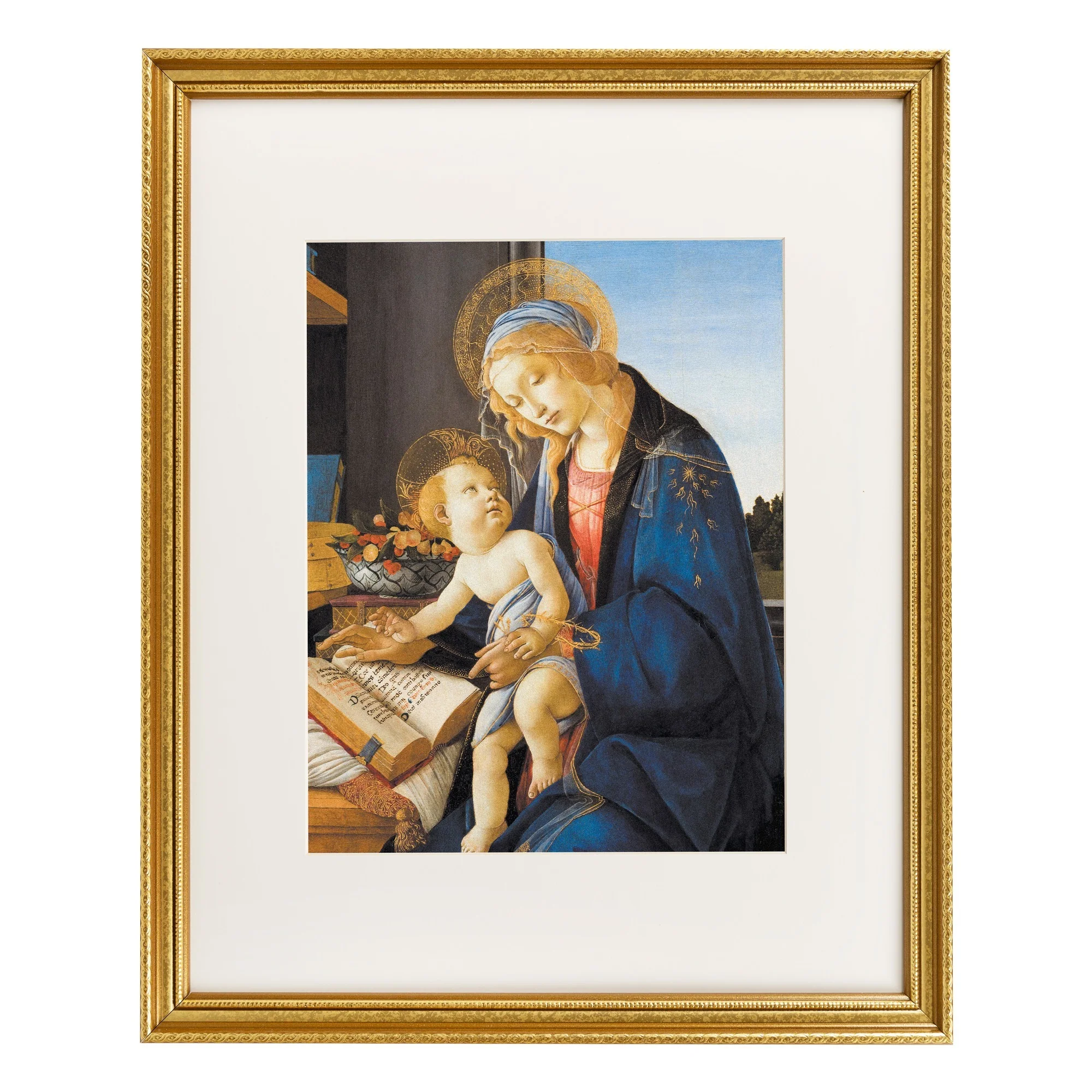 The Virgin and Child (Madonna of the Book) Framed Print - Image 5