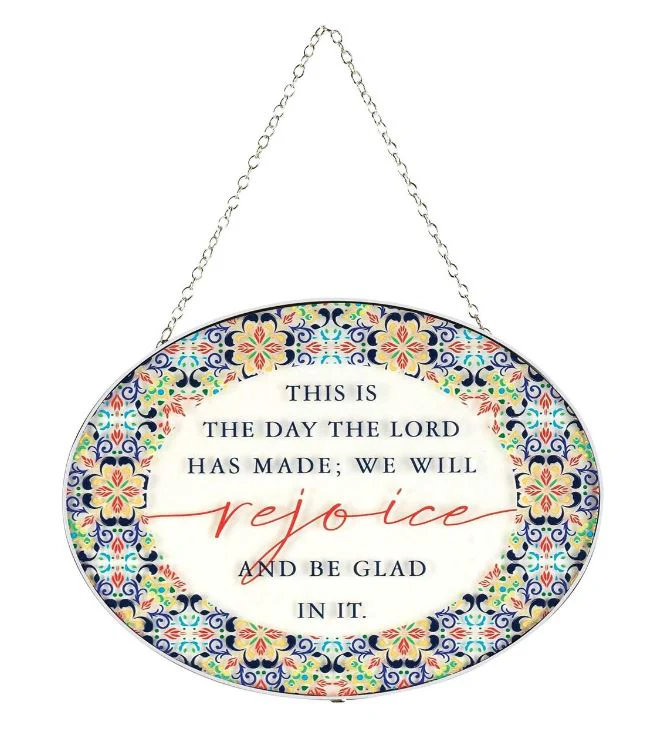 This Is The Day Oval Sun Catcher - Image 2
