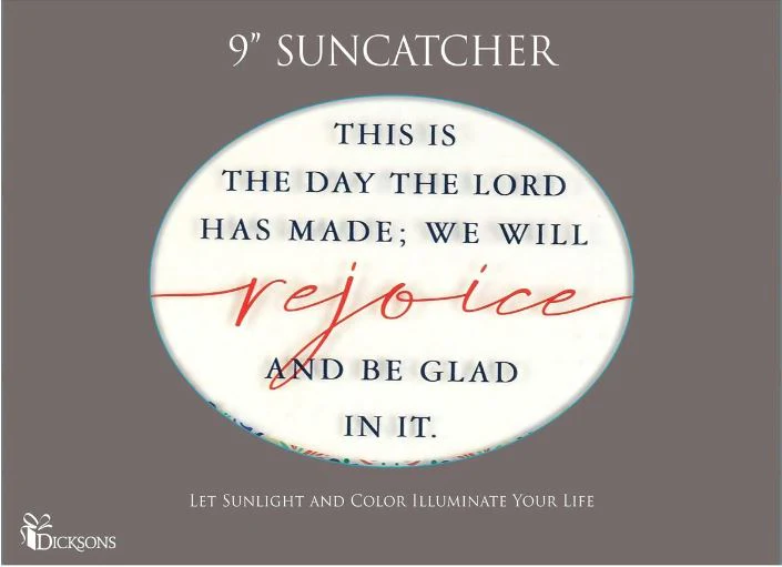 This Is The Day Oval Sun Catcher - Image 3