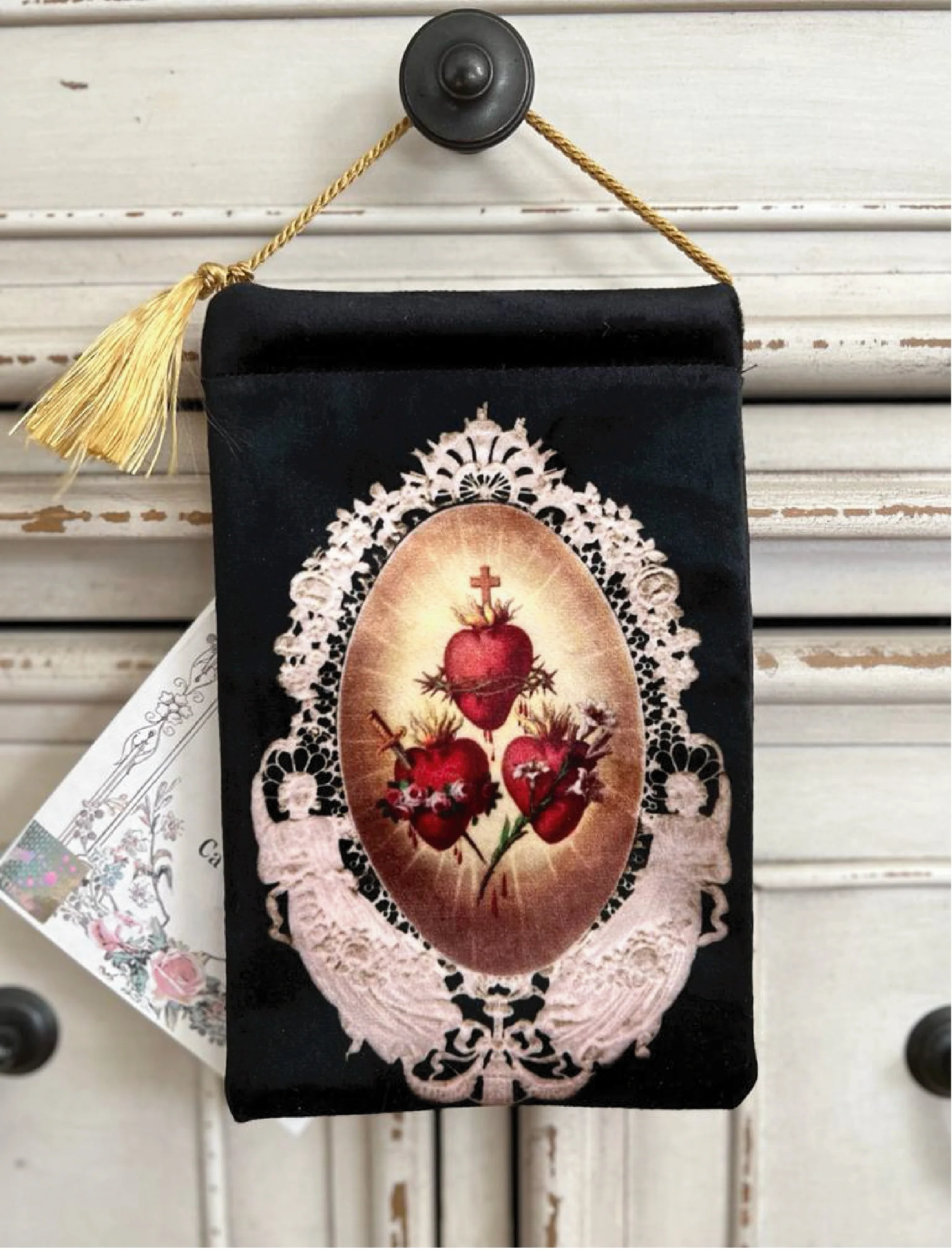 Three Hearts Blessing Pouch