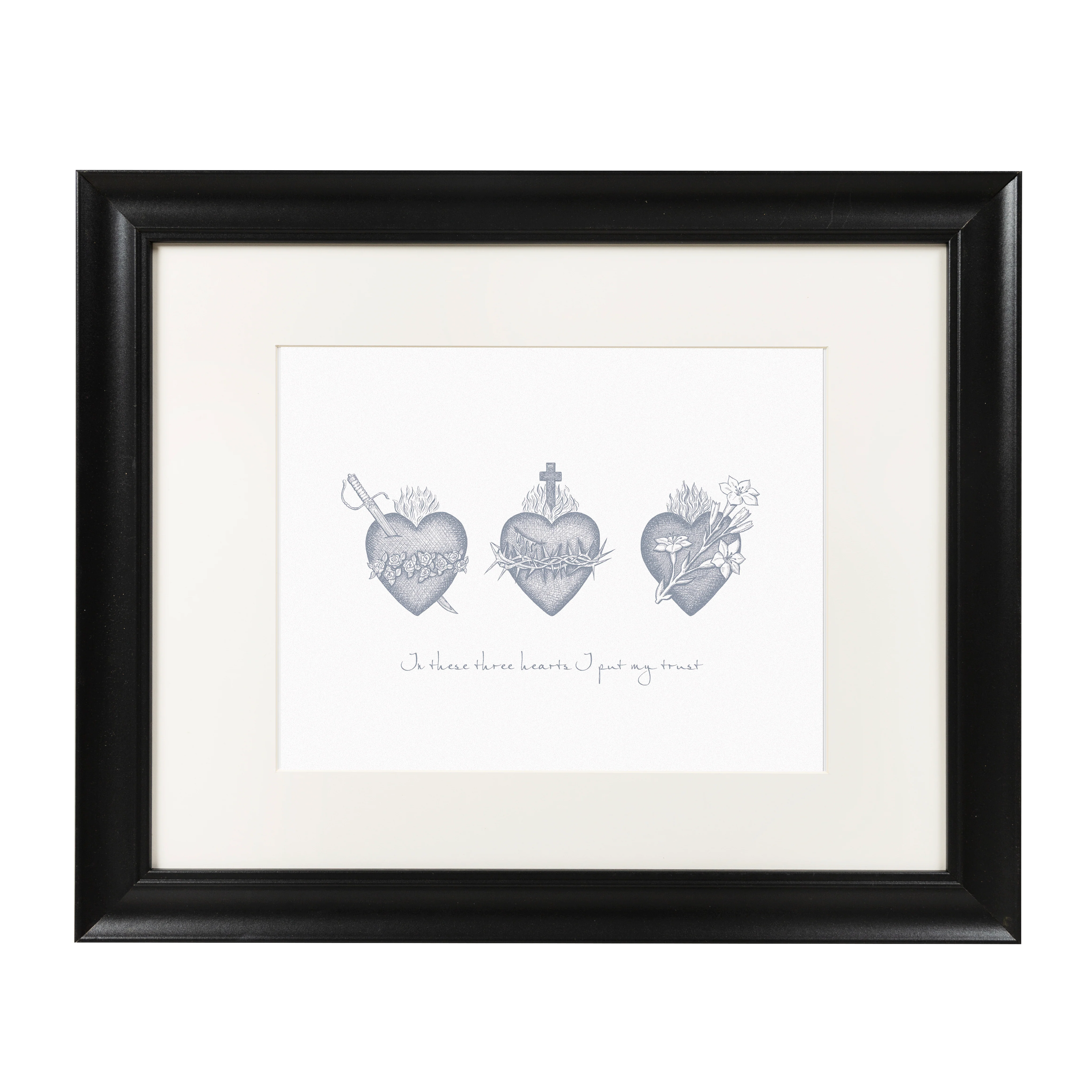Three Hearts Vintage Print - Image 3