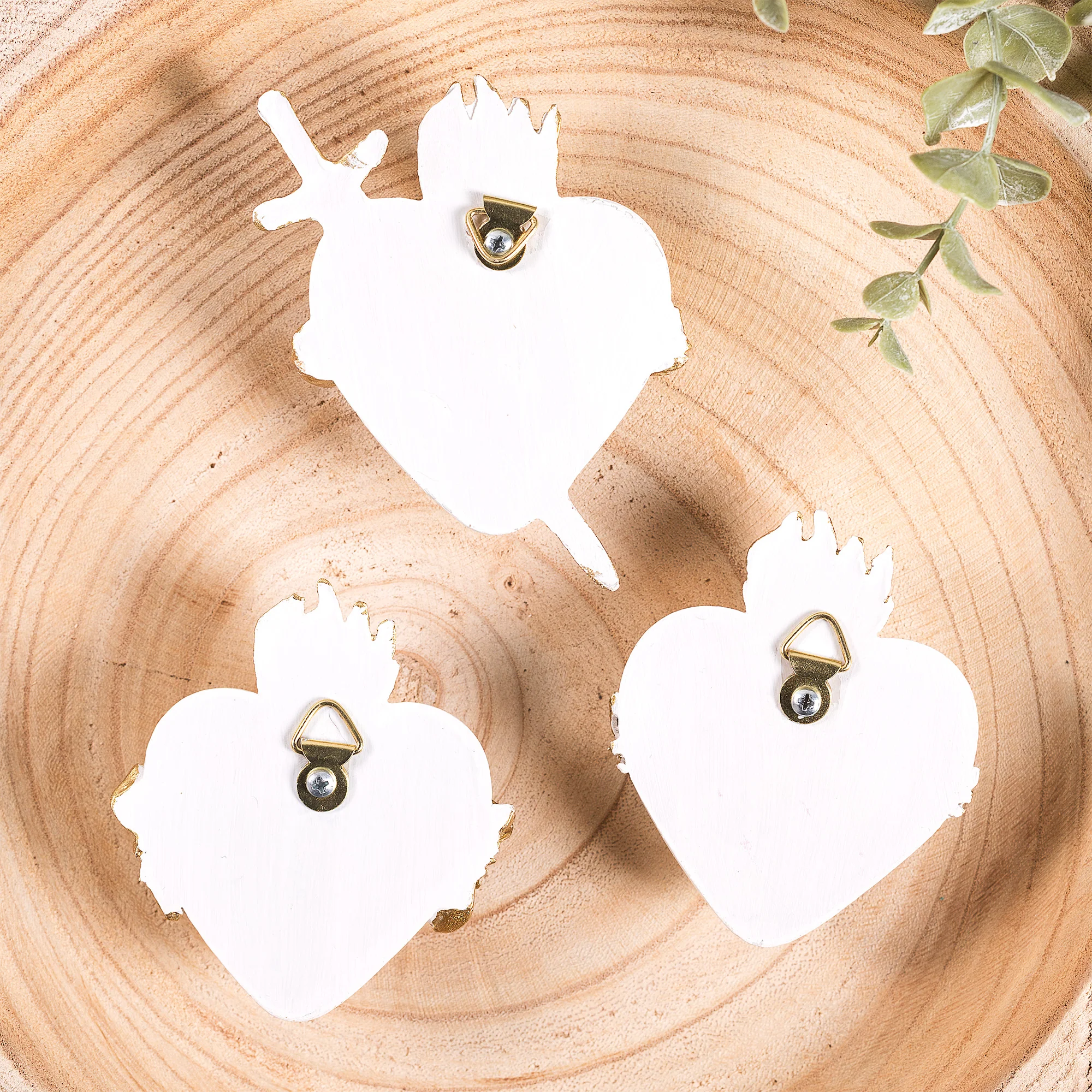 Three Hearts Wall Plaques - Multiple Finishes - Image 13