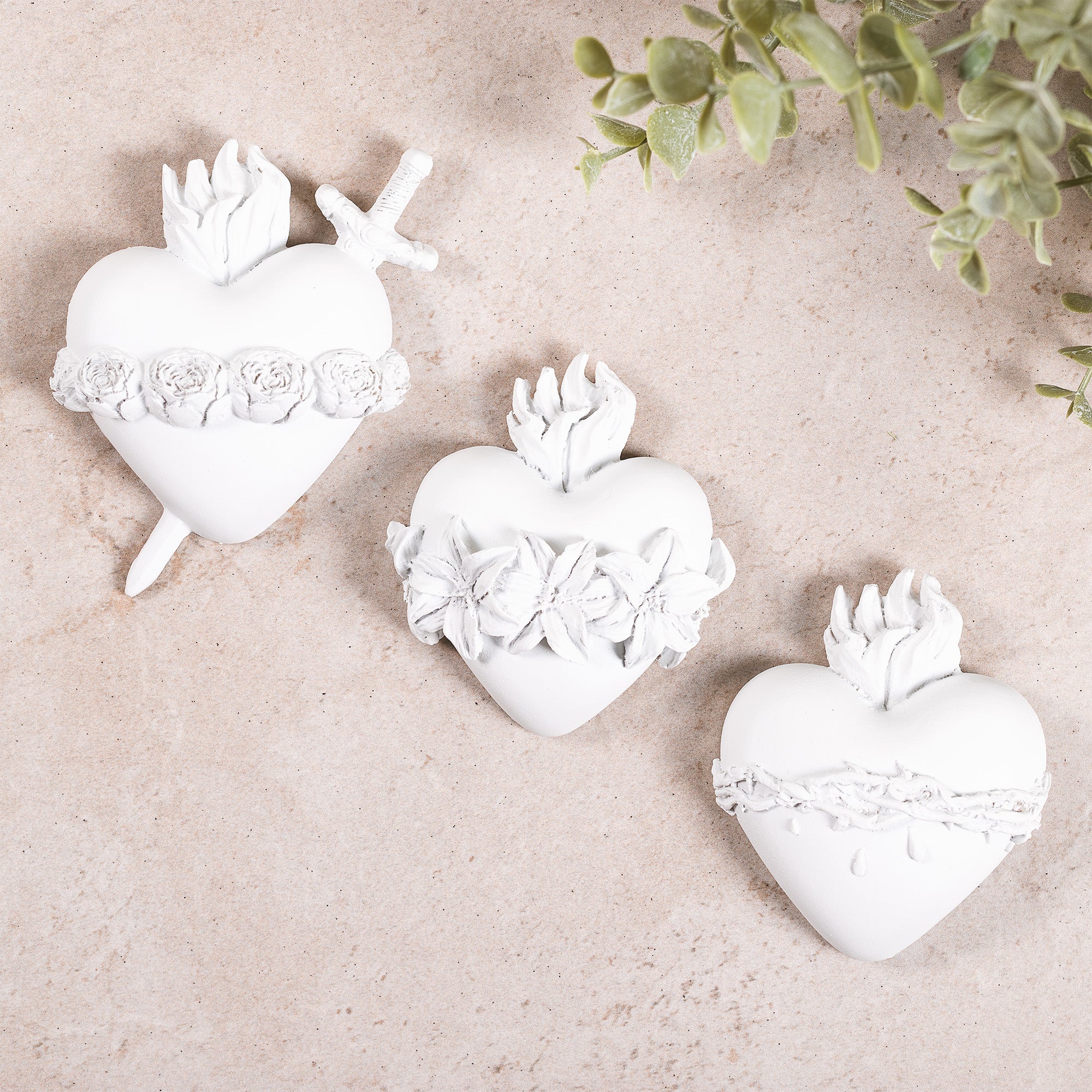 Three Hearts Wall Plaques - Multiple Finishes - Image 15