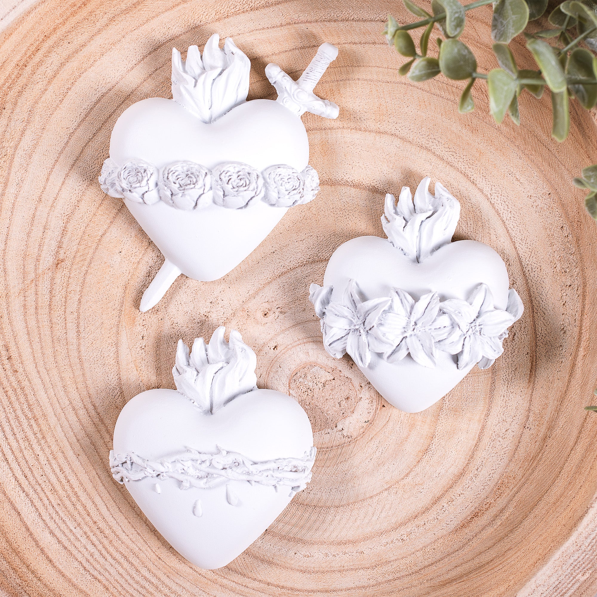 Three Hearts Wall Plaques - Multiple Finishes - Image 24