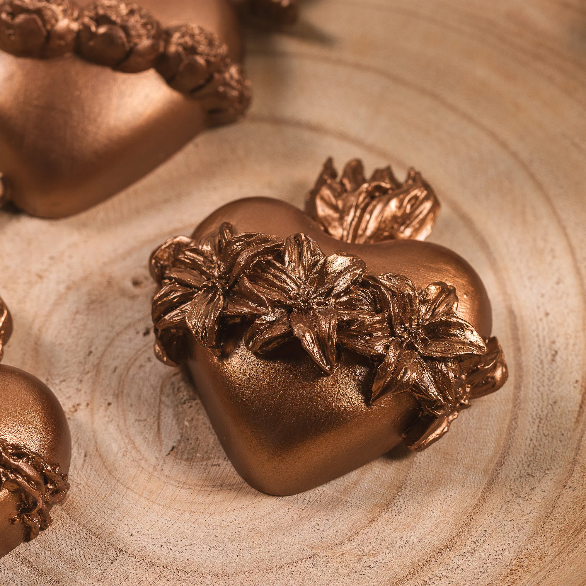 Three Hearts Wall Plaques - Multiple Finishes - Image 25