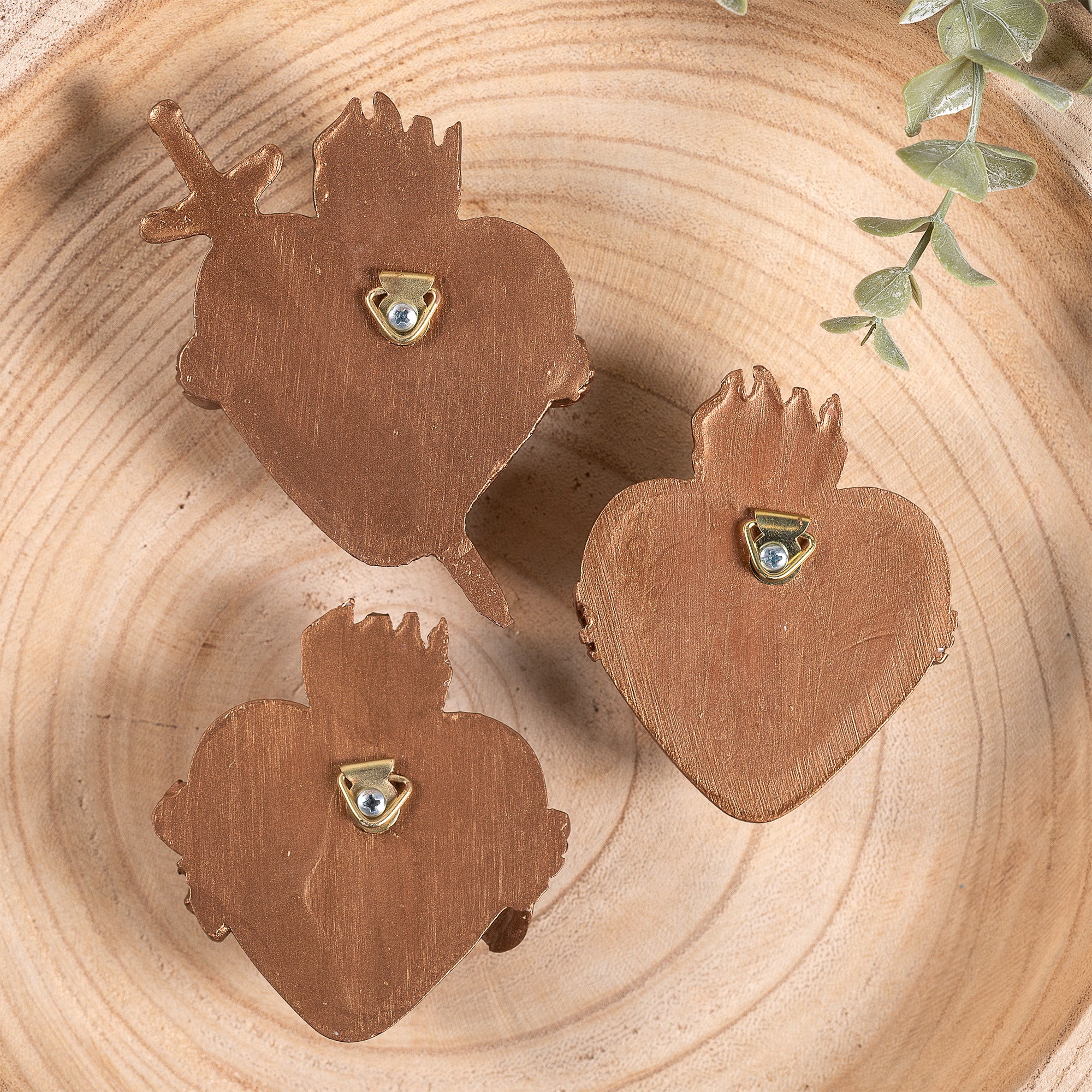 Three Hearts Wall Plaques - Multiple Finishes - Image 27