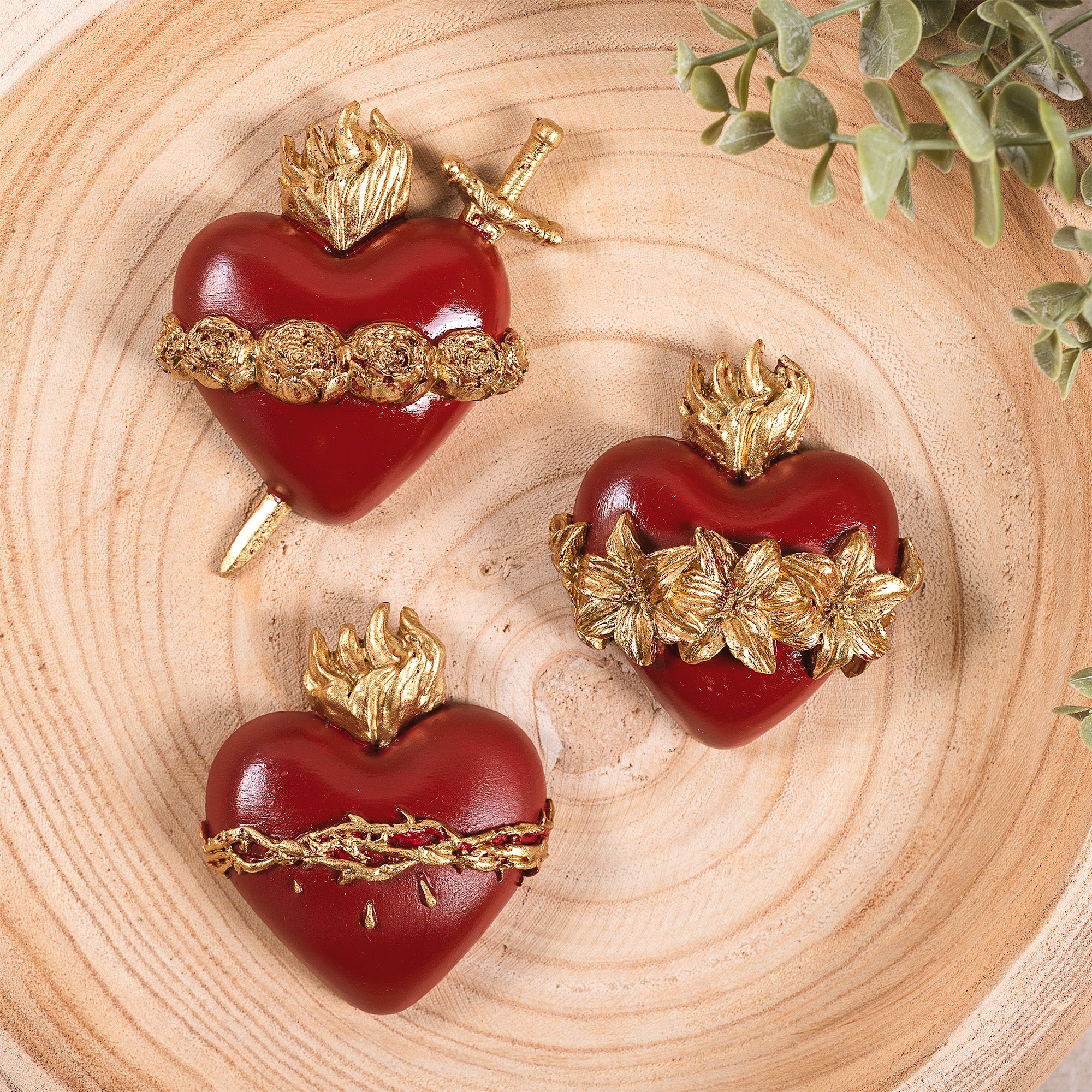 Three Hearts Wall Plaques - Multiple Finishes - Image 8