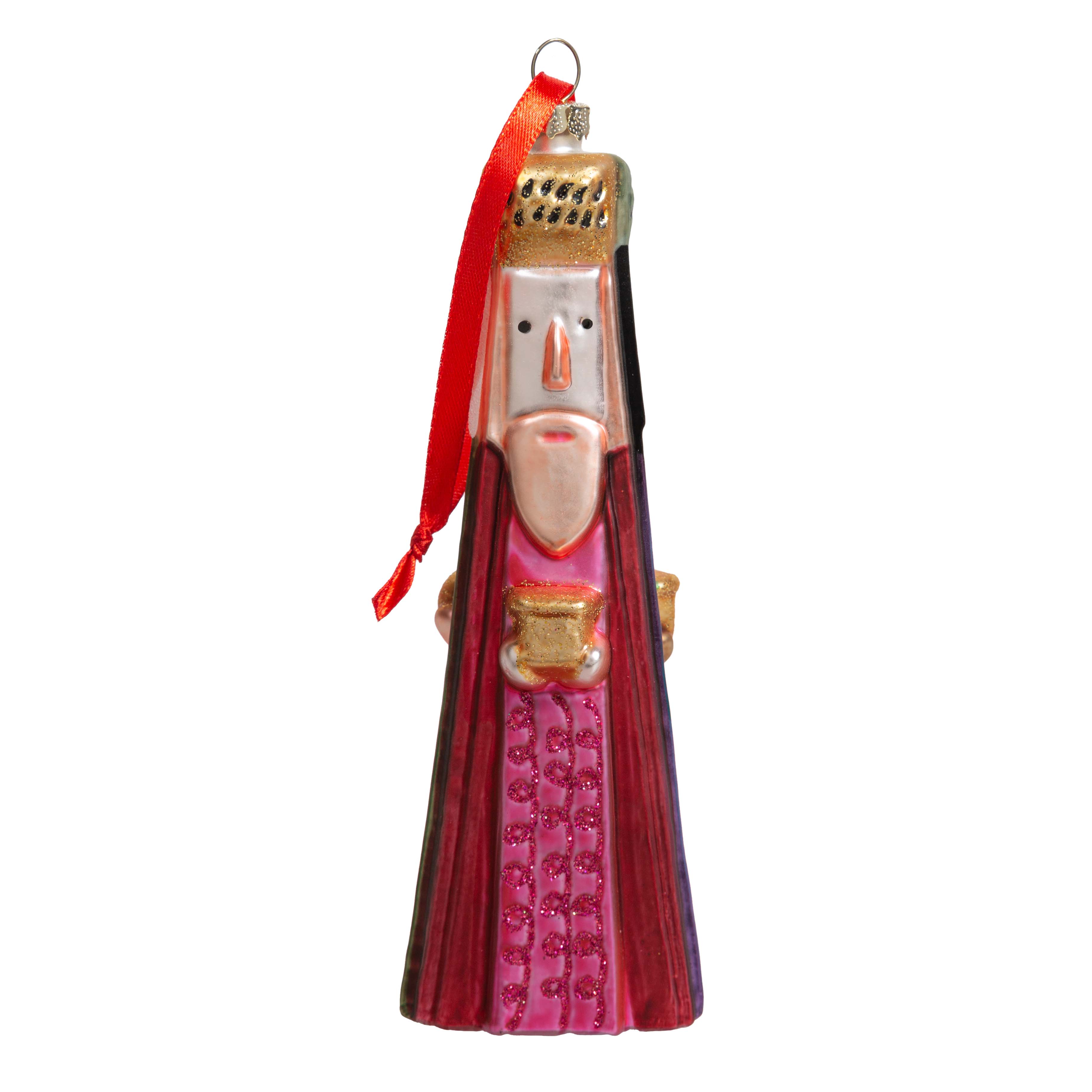 Three Kings Dimensional Blown Glass Ornament - Image 2