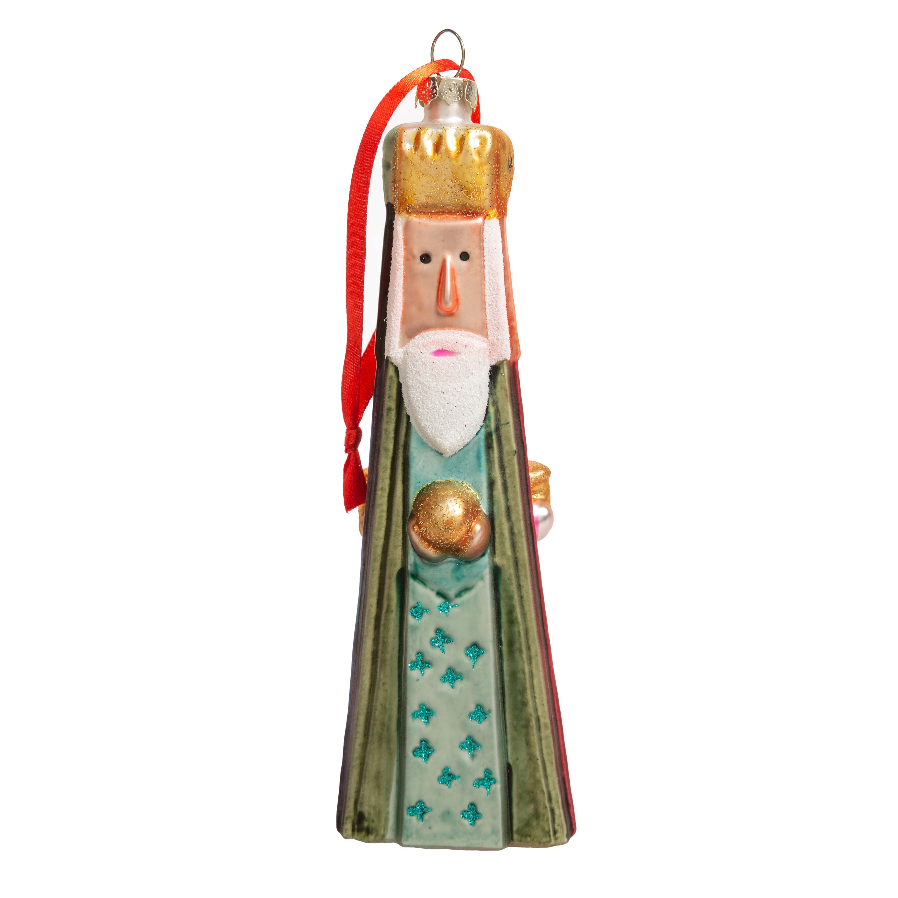 Three Kings Dimensional Blown Glass Ornament - Image 4