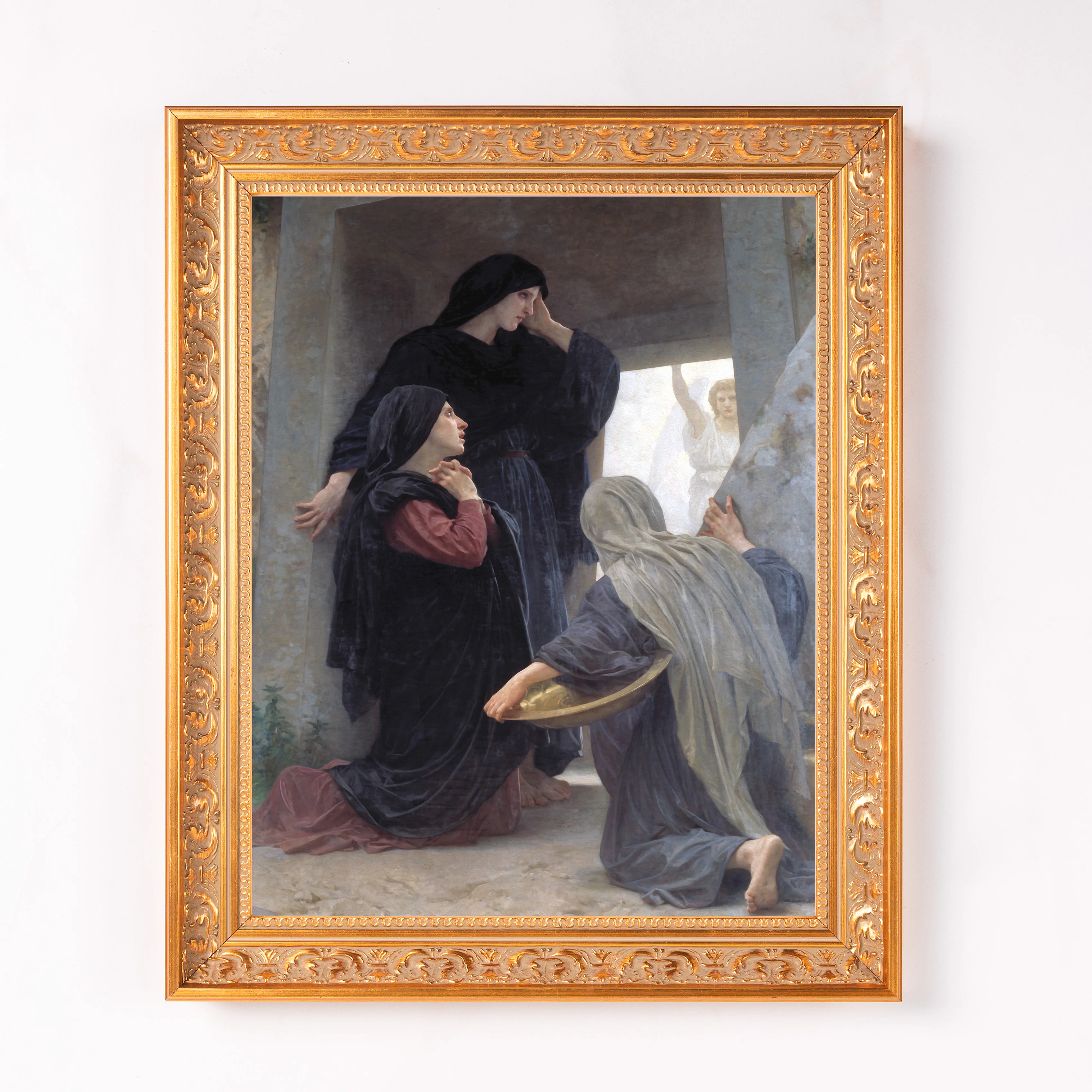 Three Marys at the Tomb Framed Canvas - Sacred Classics Collection - Image 2