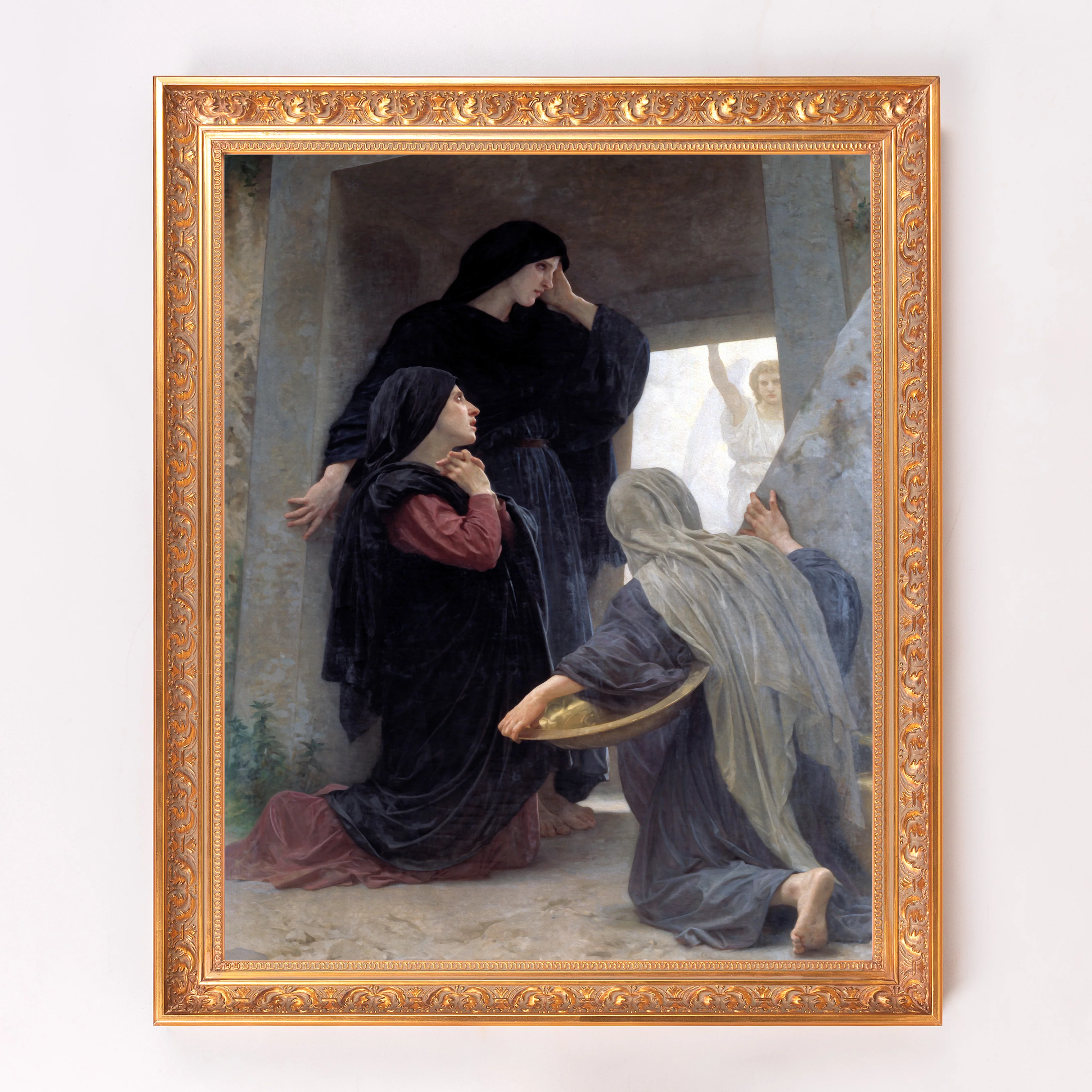 Three Marys at the Tomb Framed Canvas - Sacred Signature Collection - Image 2