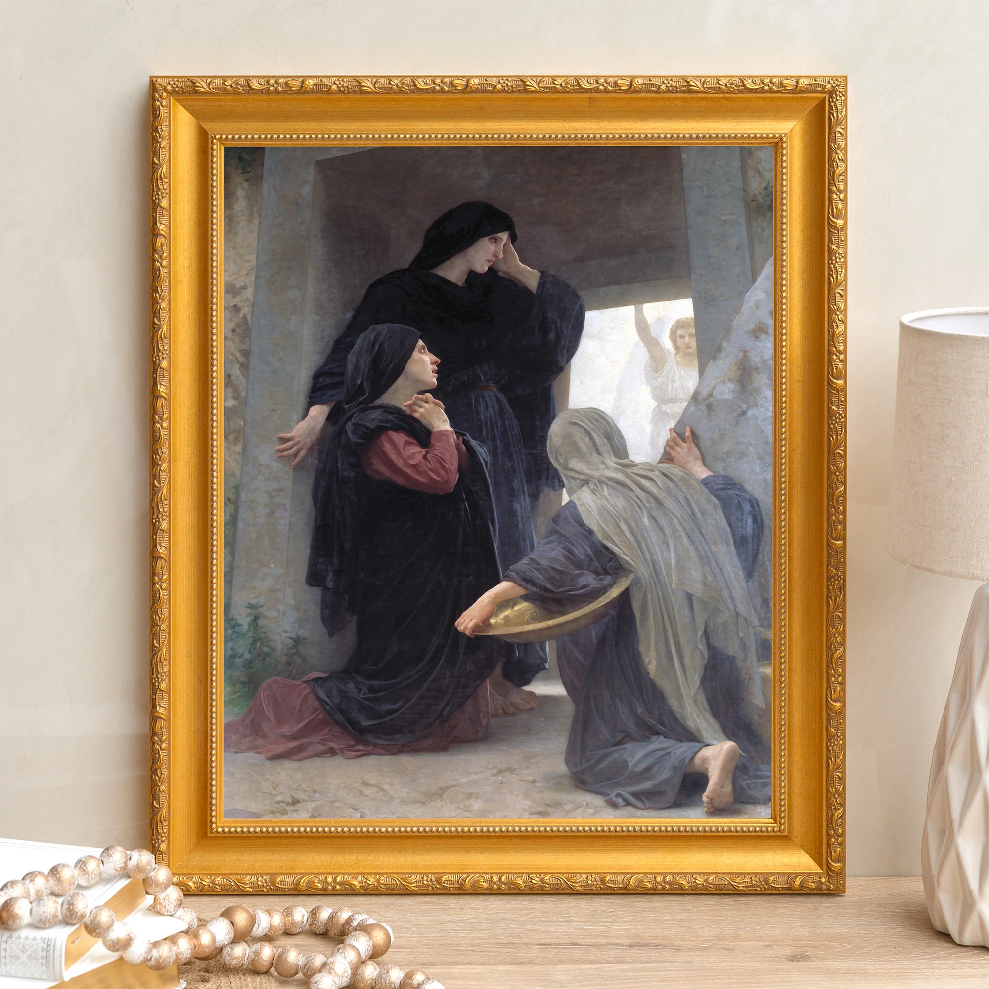 Three Marys at the Tomb Framed Canvas - Sacred Signature Collection - Image 4