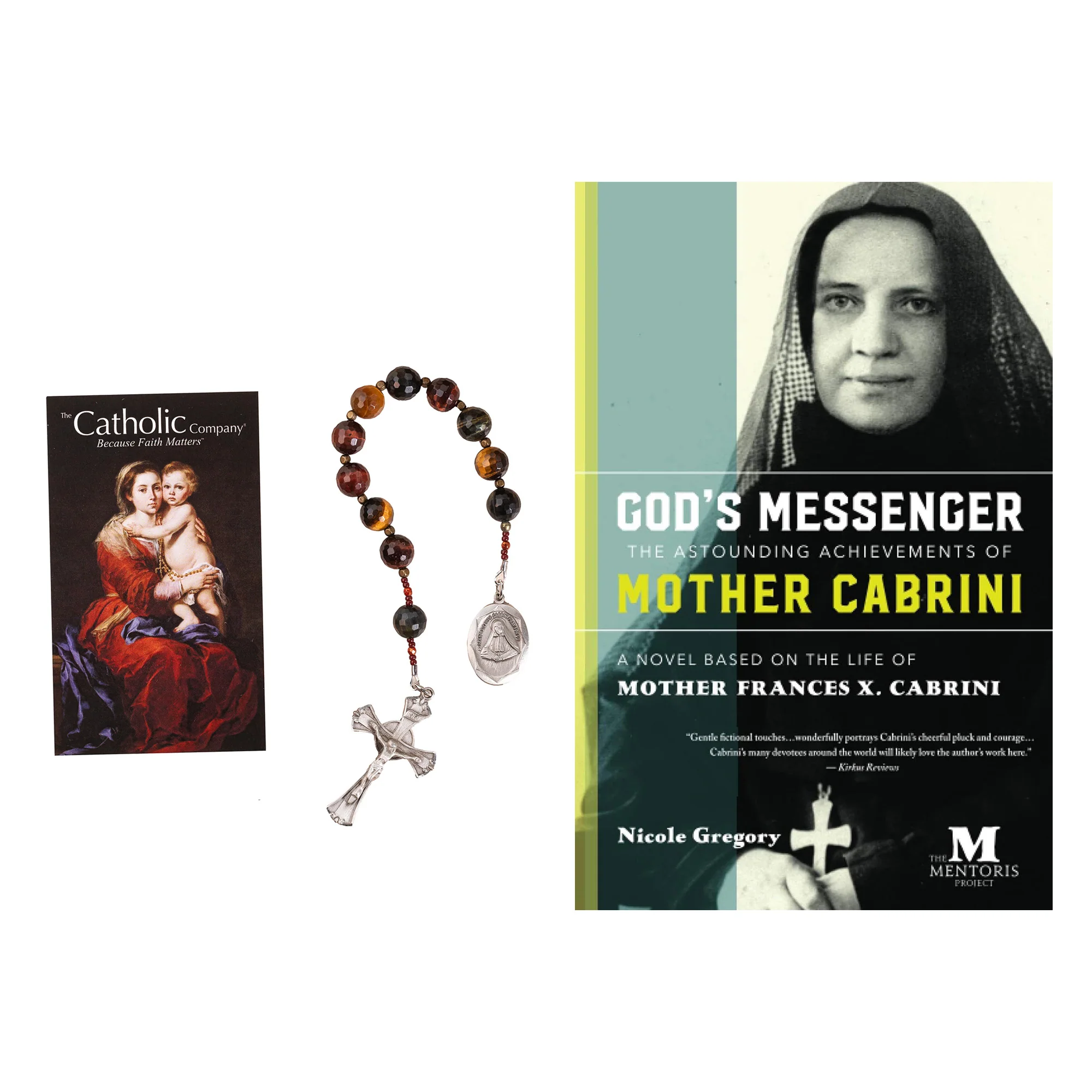 Tiger Eye Mother Cabrini Tenner & God's Messenger: A Novel Based on the Life of Mother Cabrini (2 Gift Set) - Image 2
