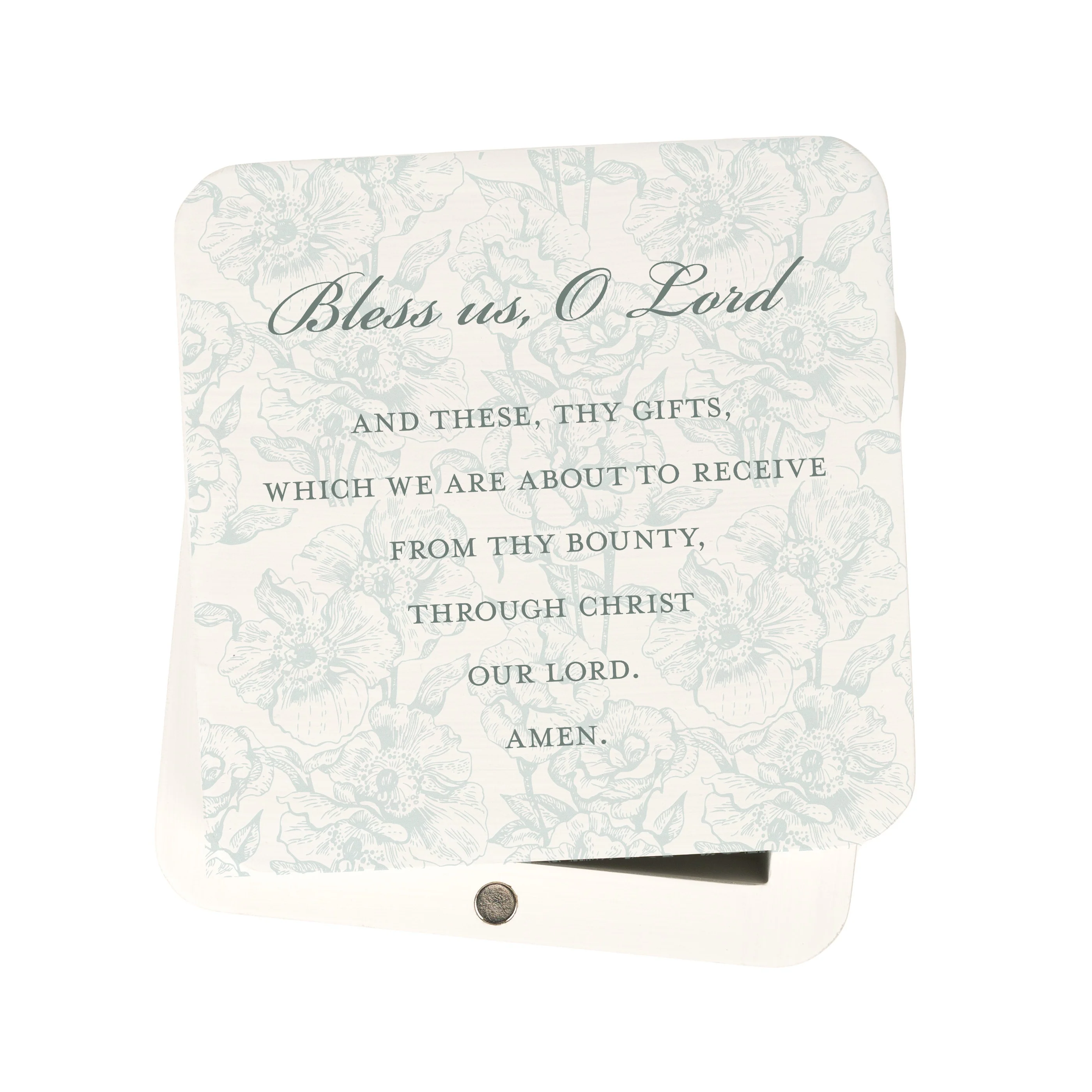 Toile Bless Us O Lord Keepsake Box - Image 3