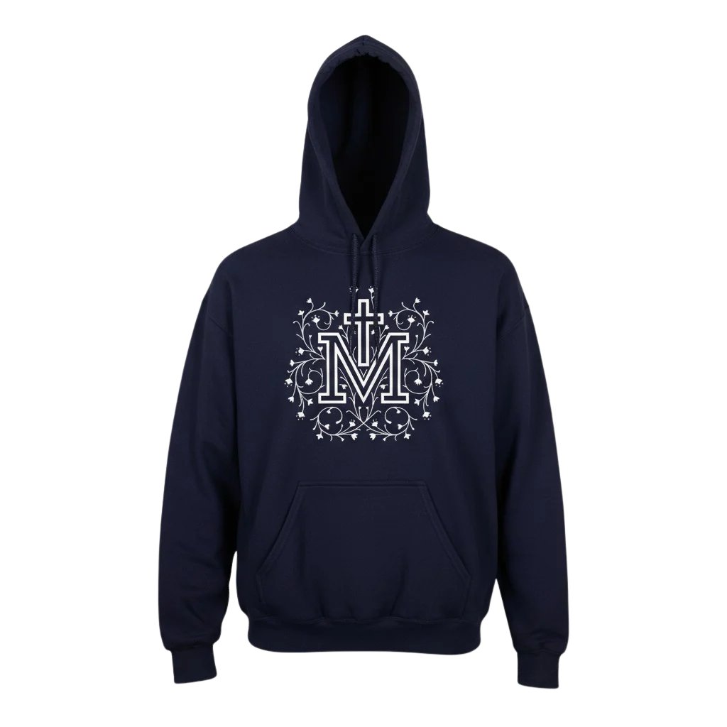 Totus Tuus Marian Cross Hoodie - Image 3