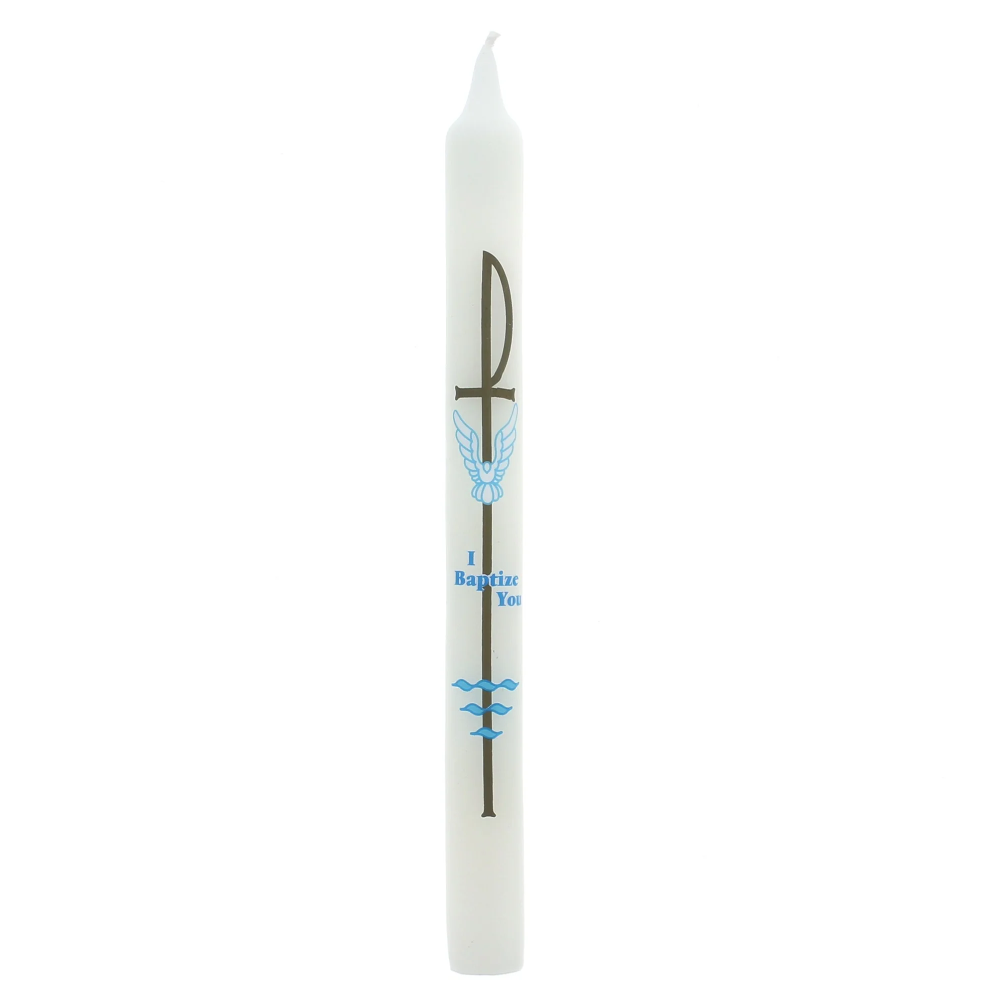 Traditional Baptism Candle - 10"