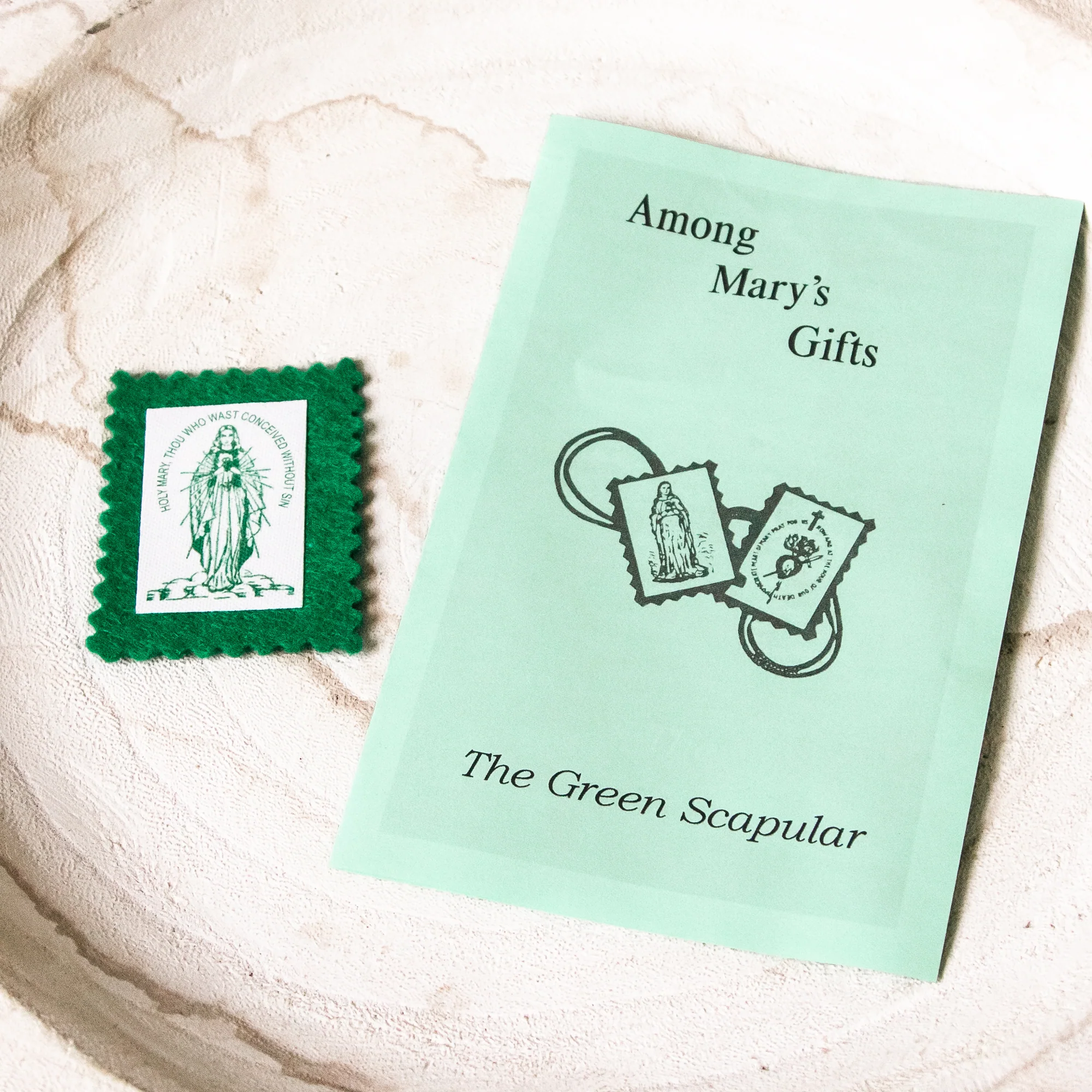 Traditional Cordless Green Scapular - Image 2