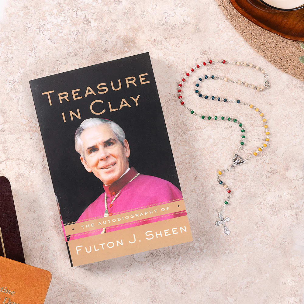 Treasure in Clay Book & World Mission Rosary & Cross Box Gift Set