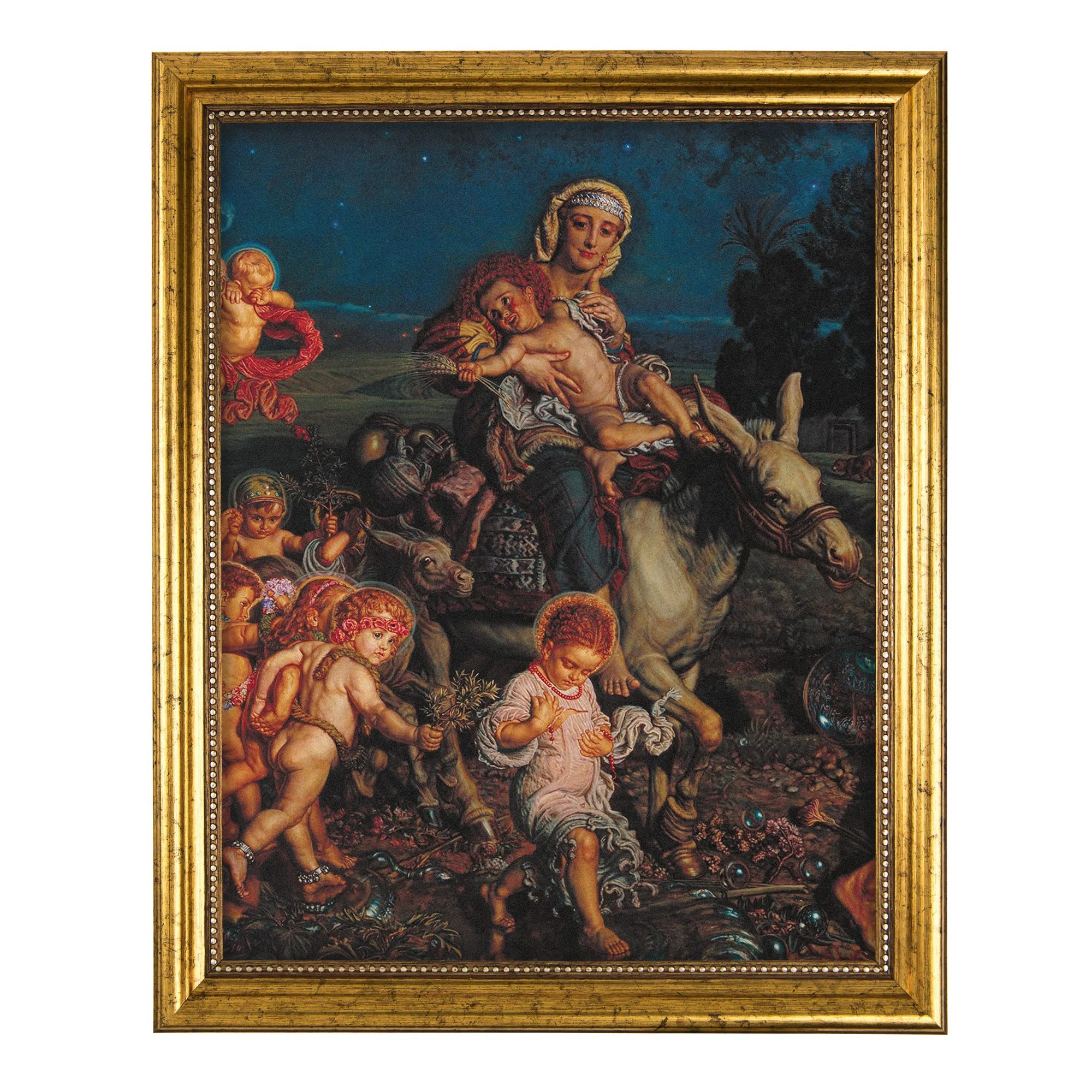Triumph of the Innocents Antique Gold Framed Print - 8" x 10" - Image 2